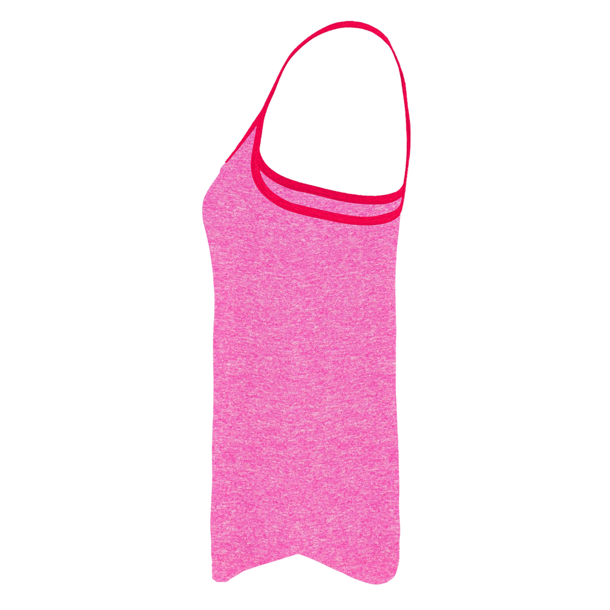 Débardeur De Yoga Femme (Rose Chiné/rose Vif) 2/3
