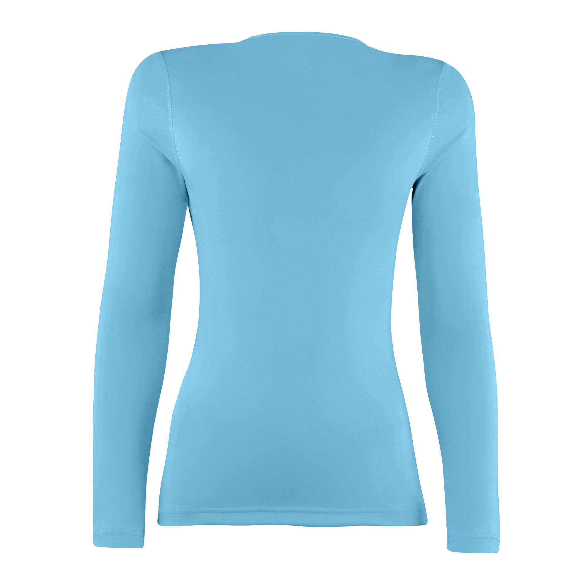 Womens/Ladies Sports Baselayer Long Sleeve (Light Blue) 2/3