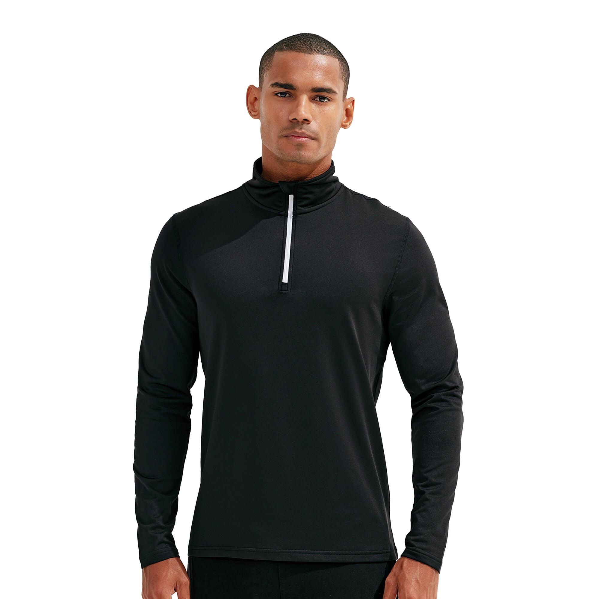 Mens Athletic Top (Black/White) 2/3