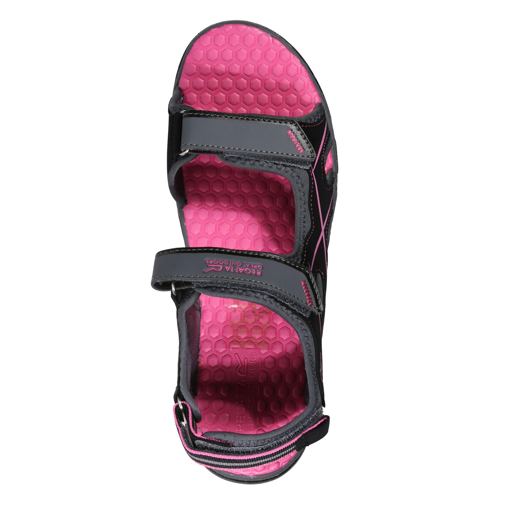 Kota Drift Sandale Kinder Grau/Rosa 4/5