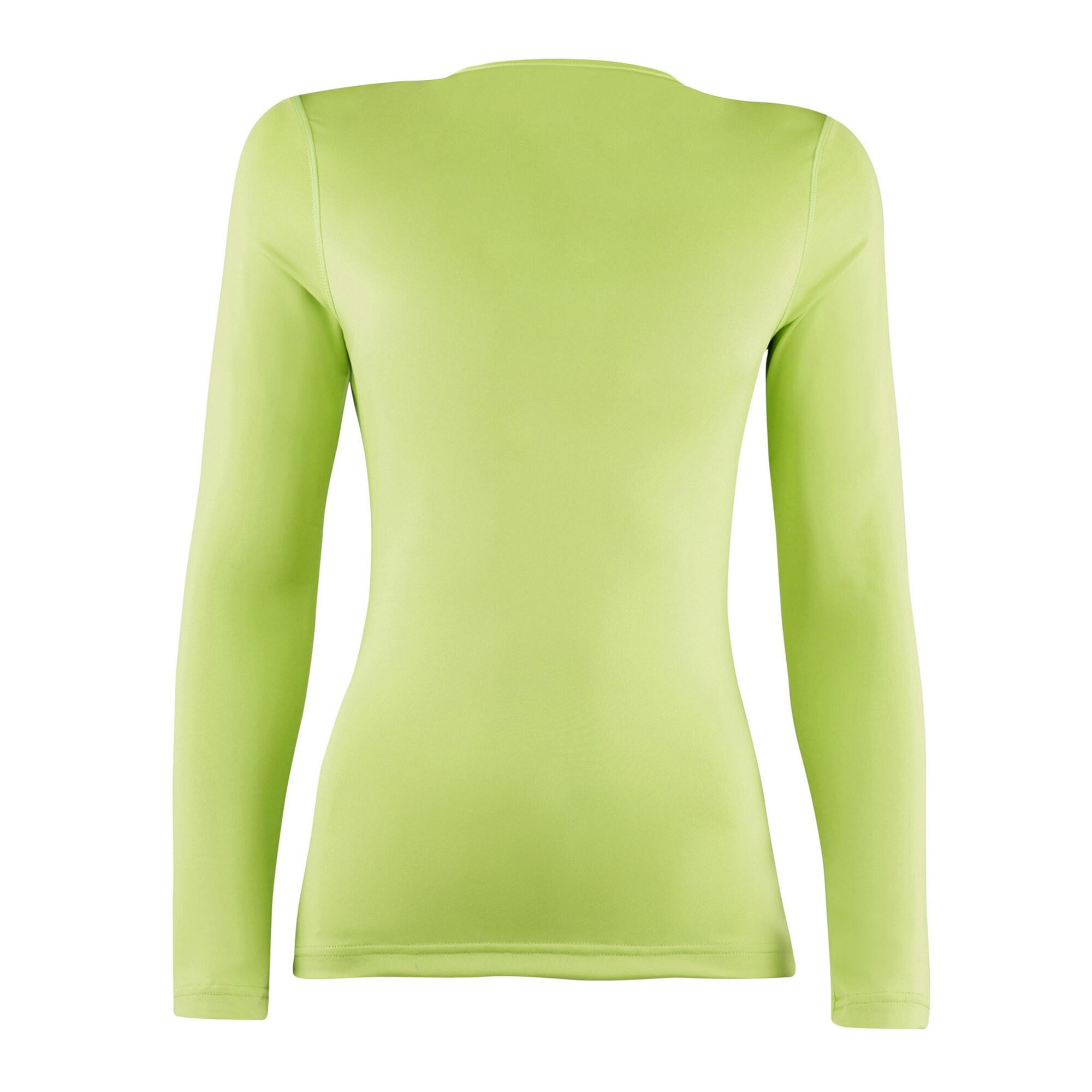 Womens/Ladies Sports Baselayer Long Sleeve (Lime) 1/3