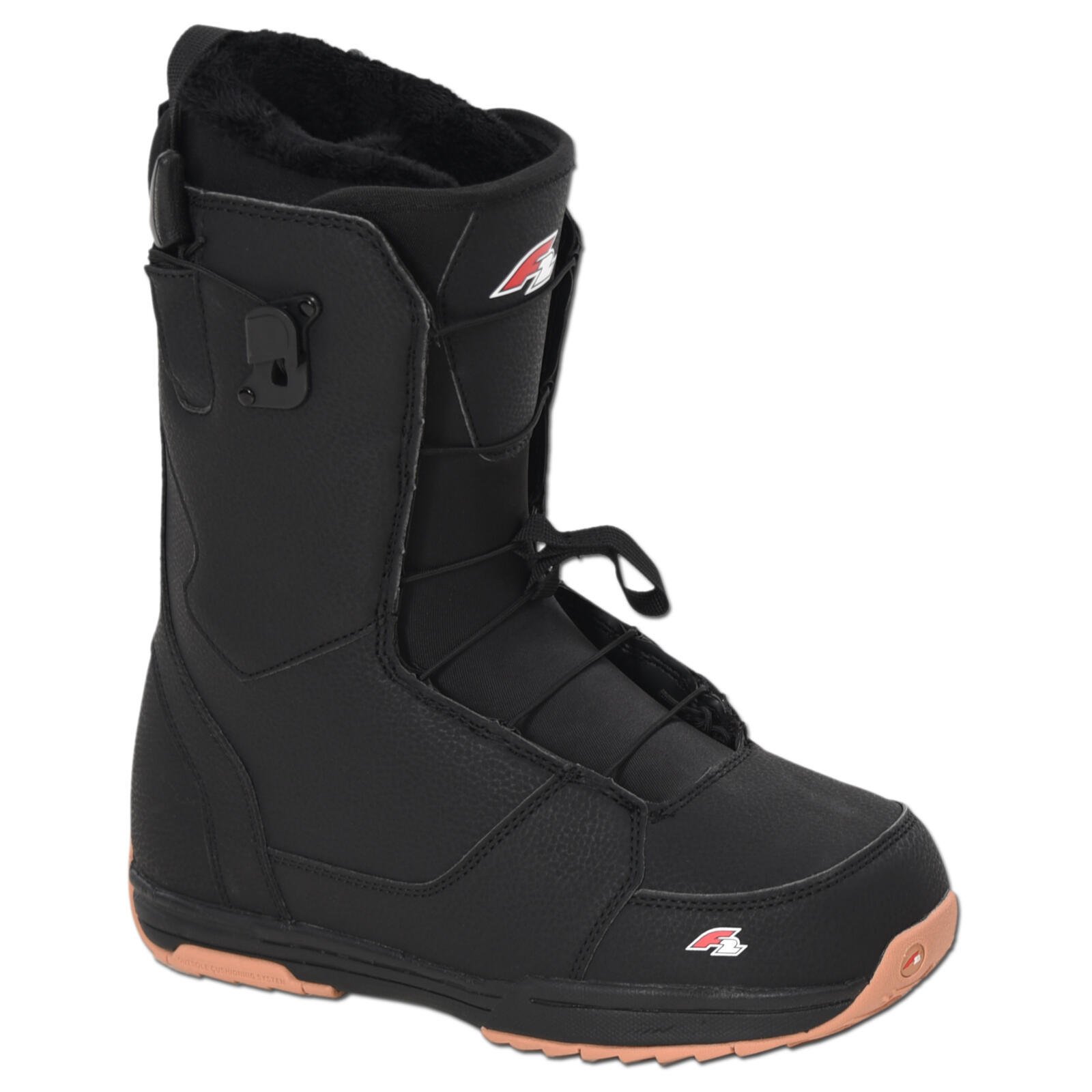 F2 Herren Snowboard Softboots Air  Gr. 42,5 (MP 27,5) Schwarz 2/3