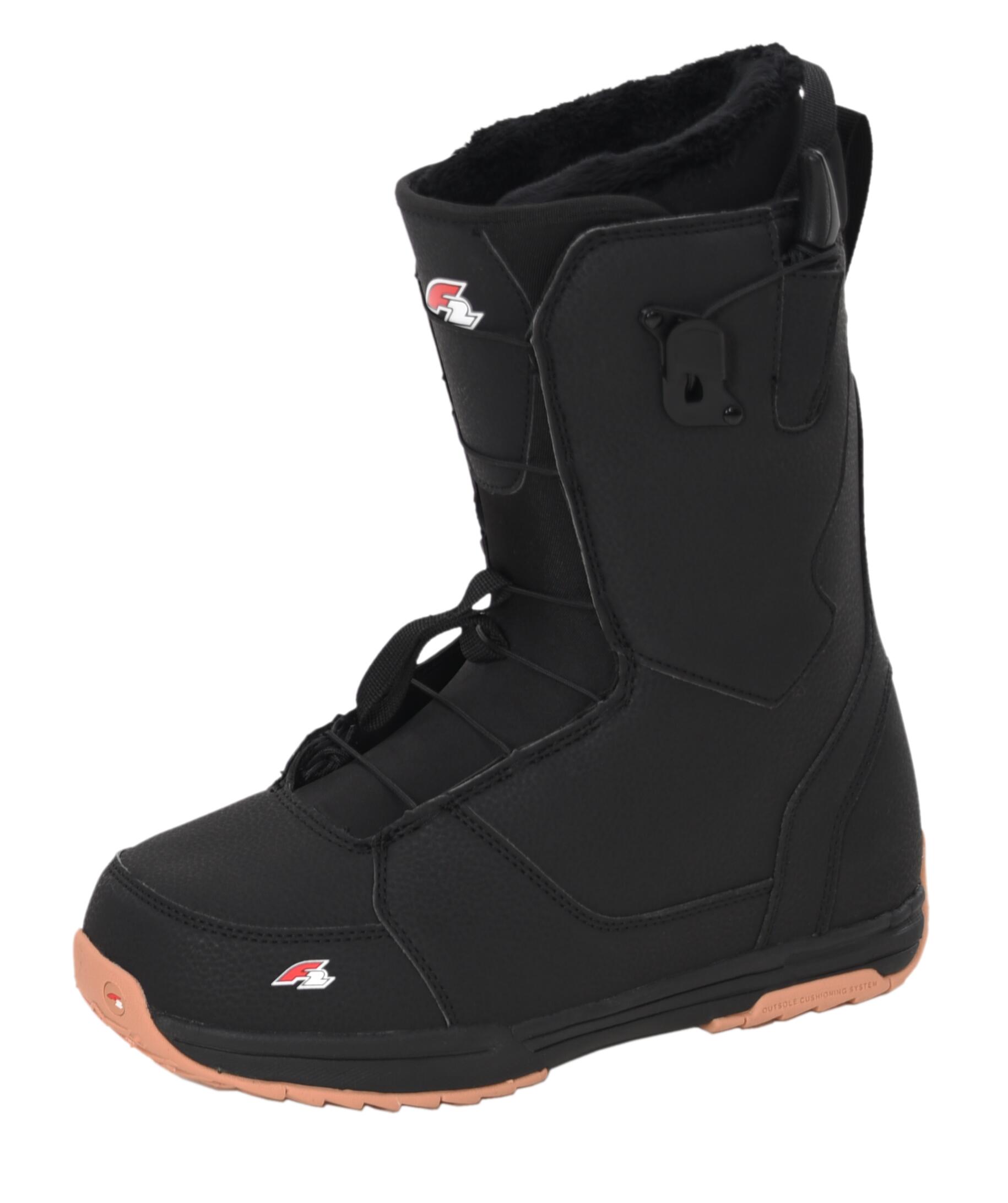 F2 Herren Snowboard Softboots Air  Gr. 42,5 (MP 27,5) Schwarz 3/3