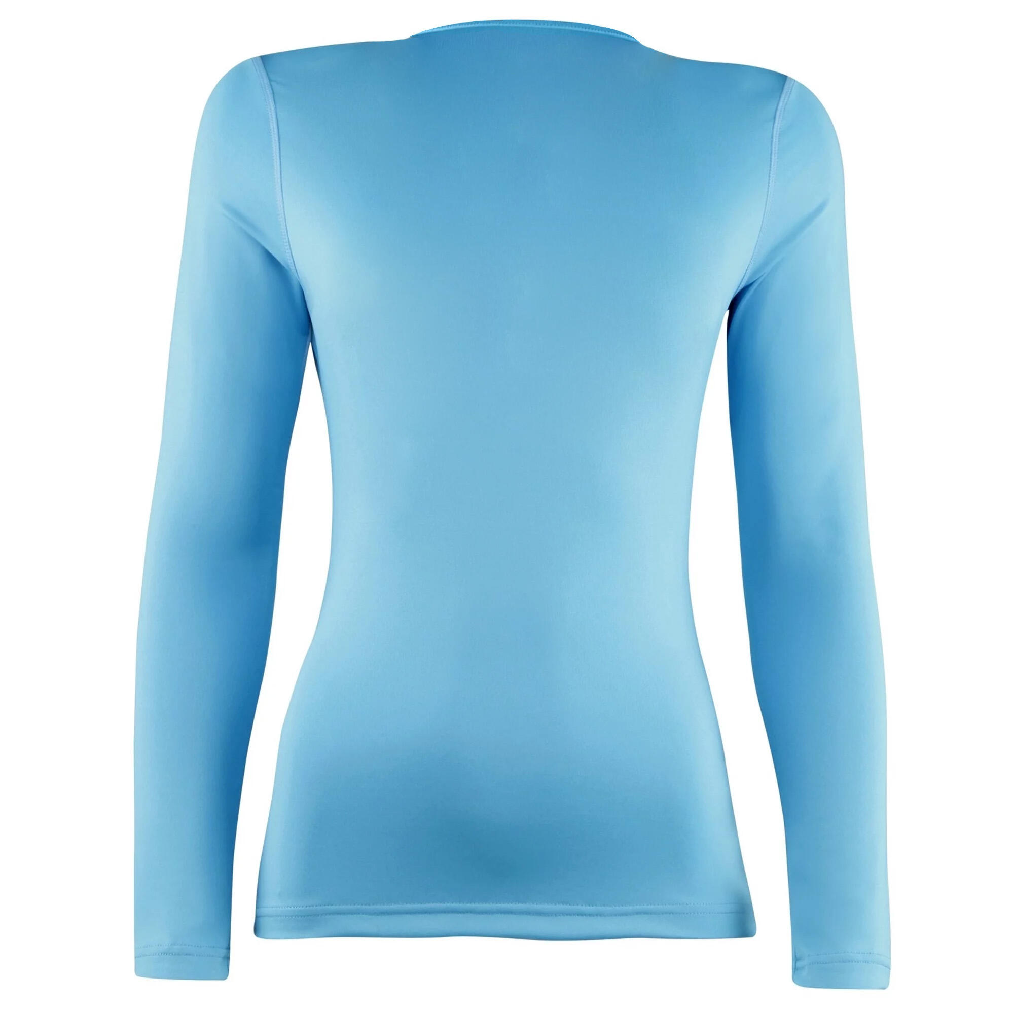 Womens/Ladies Sports Baselayer Long Sleeve (Pack of 2) (Light Blue) 2/3