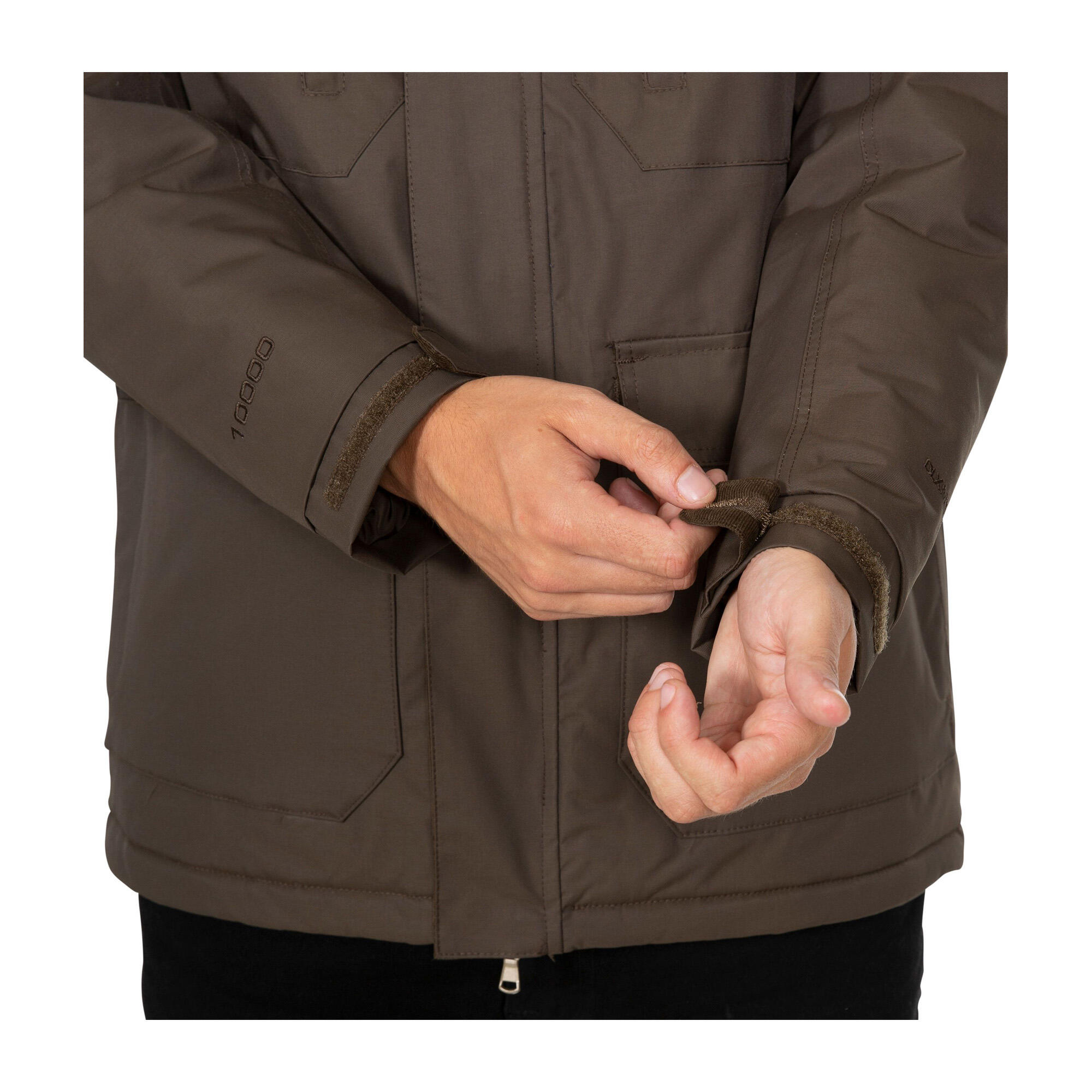 Mens Rockwell Waterproof Jacket (Peat) 4/5