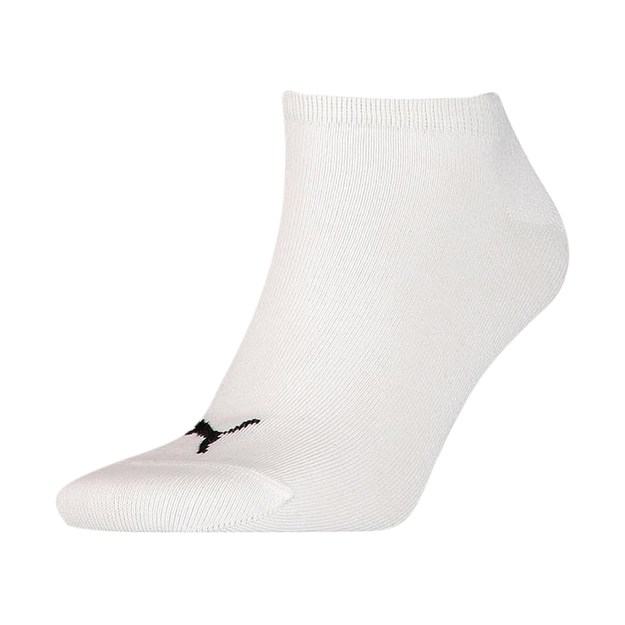 PUMA Unisex Adult Invisible Socks (Pack of 3) (White)