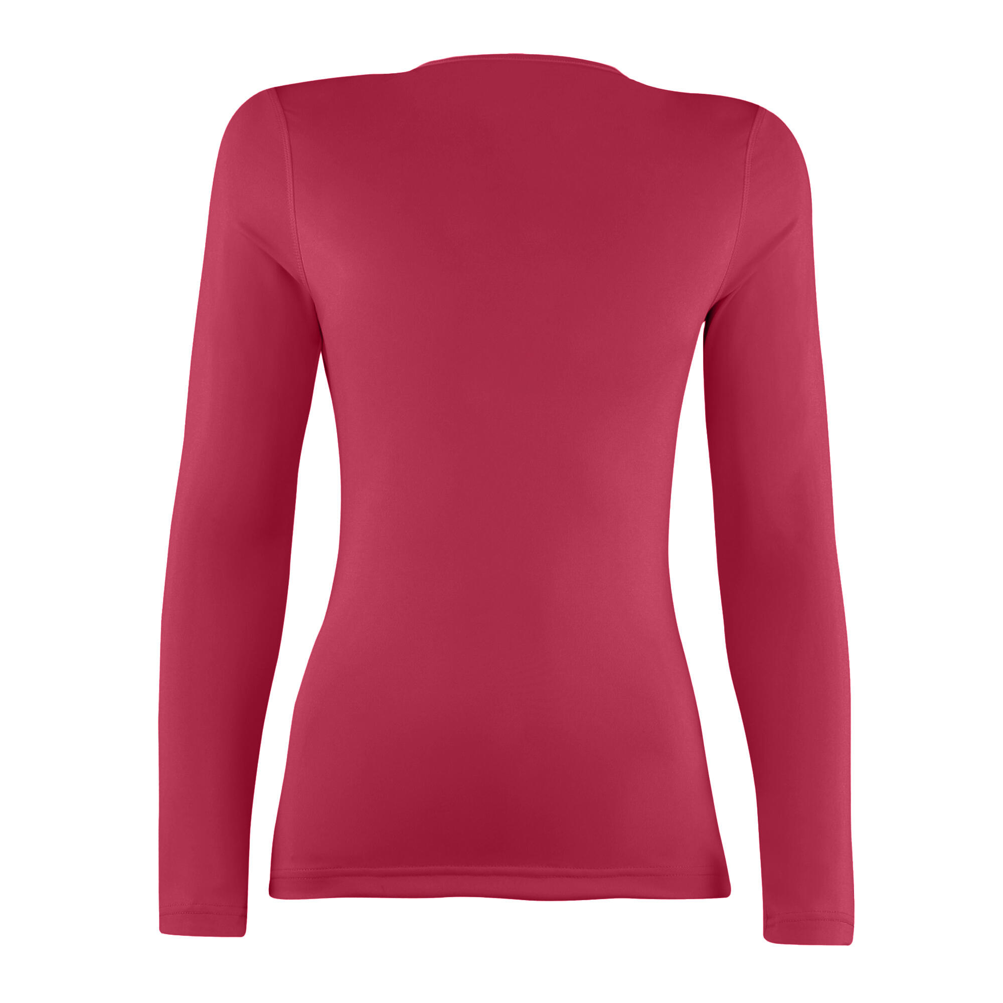 Womens/Ladies Sports Baselayer Long Sleeve (Red) 2/3