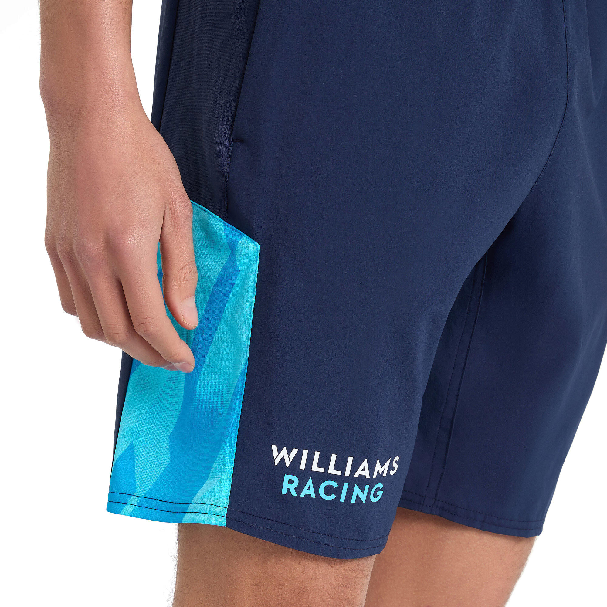 Mens ´23 Woven Williams Racing Shorts (Peacoat/Diva Blue) 3/4