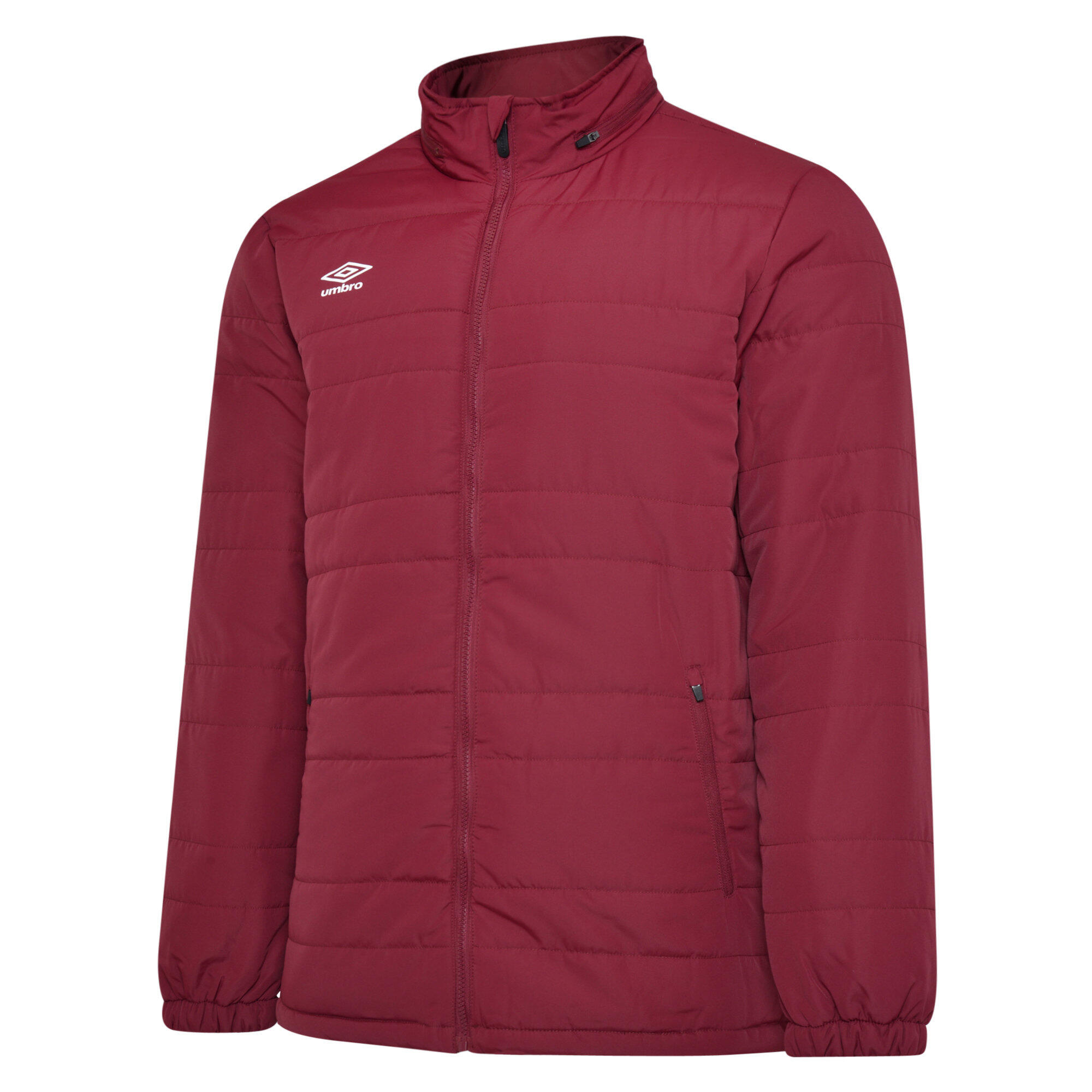 UMBRO Childrens/Kids Club Essential Bench Jacket (New Claret)