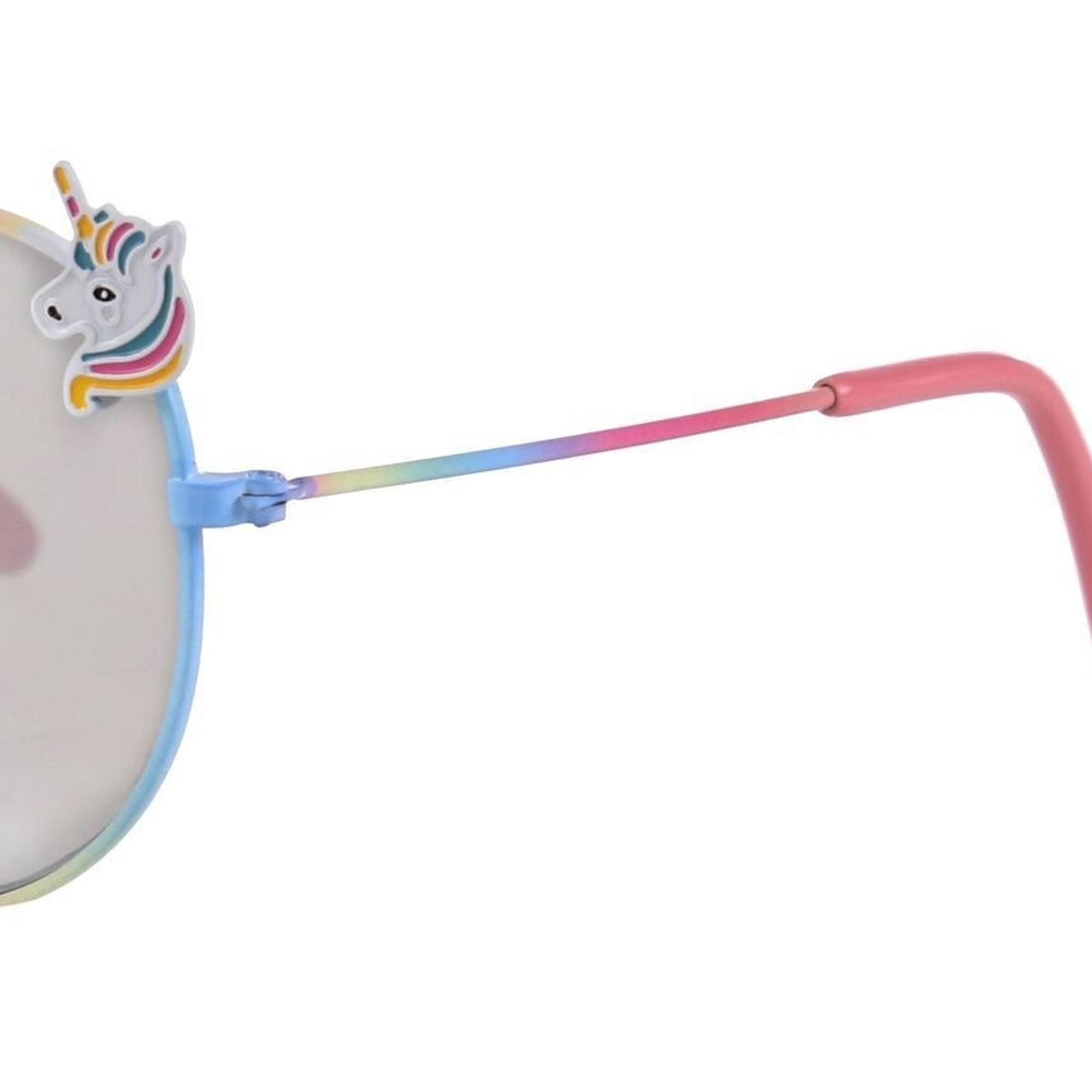 Childrens/Kids Lazuli Unicorn Sunglasses (Rainbow) 3/4