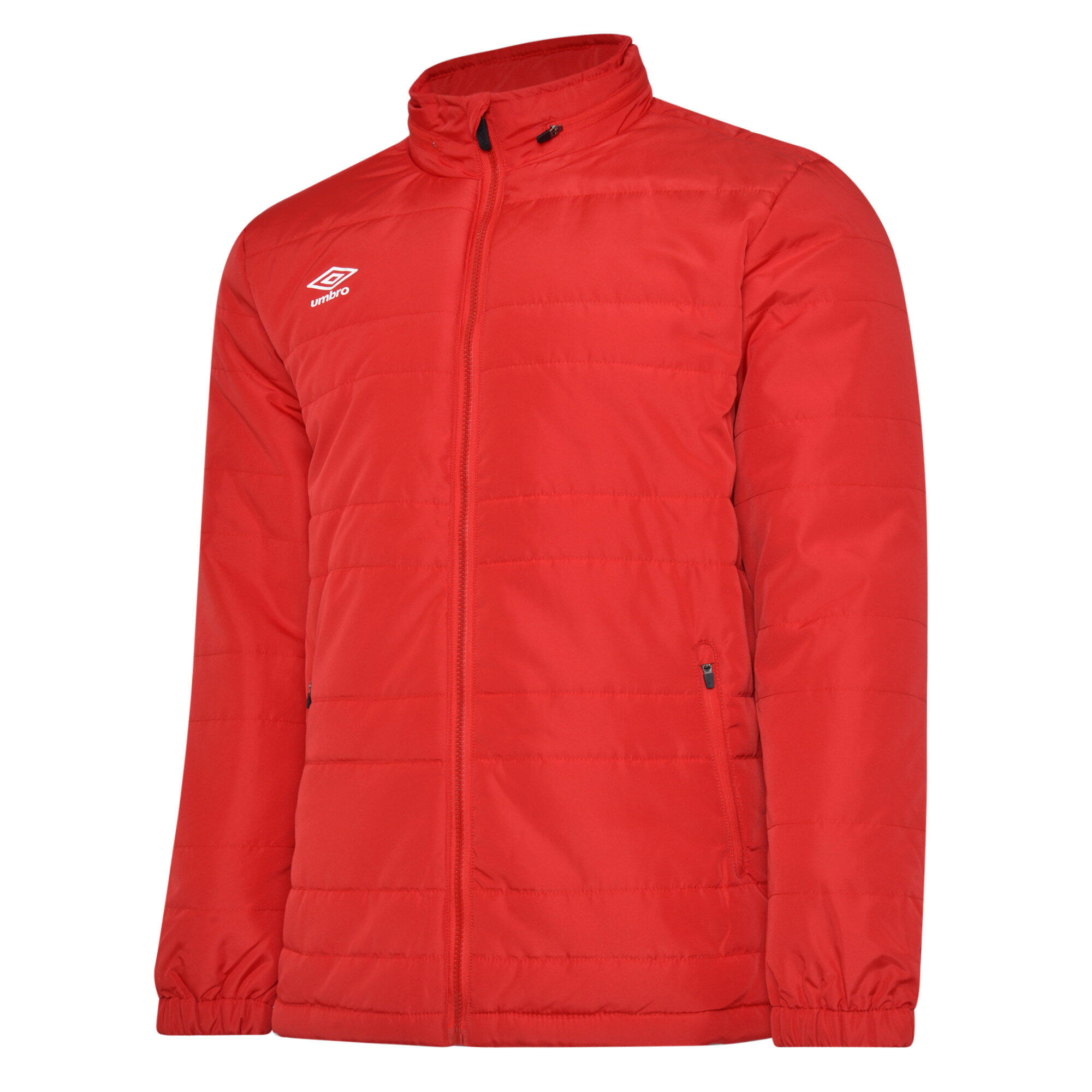 UMBRO Childrens/Kids Club Essential Bench Jacket (Vermillion)