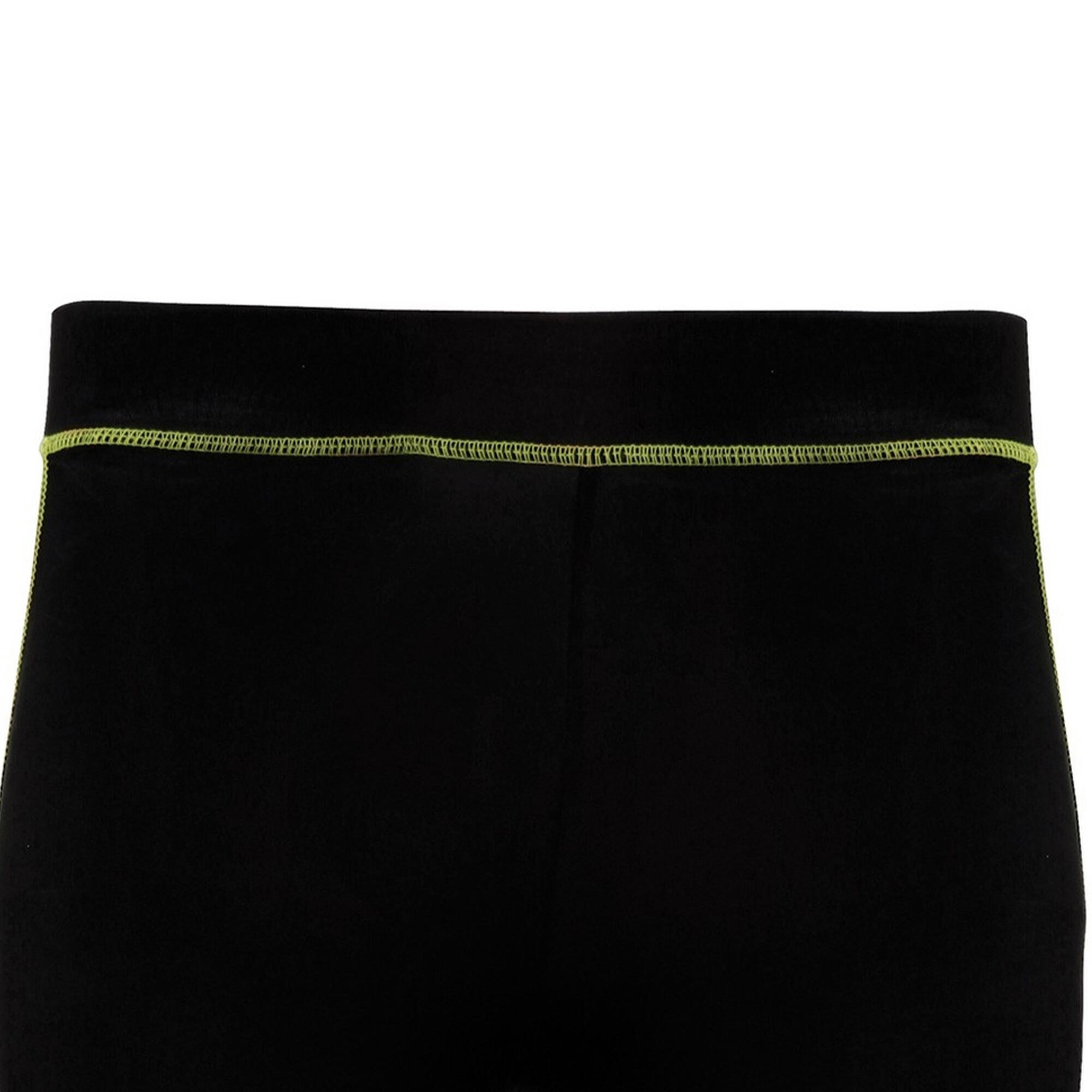 Tri Dri Womens/Ladies Calf Length Fitness Leggings (Black/ Lightning Green) 3/3