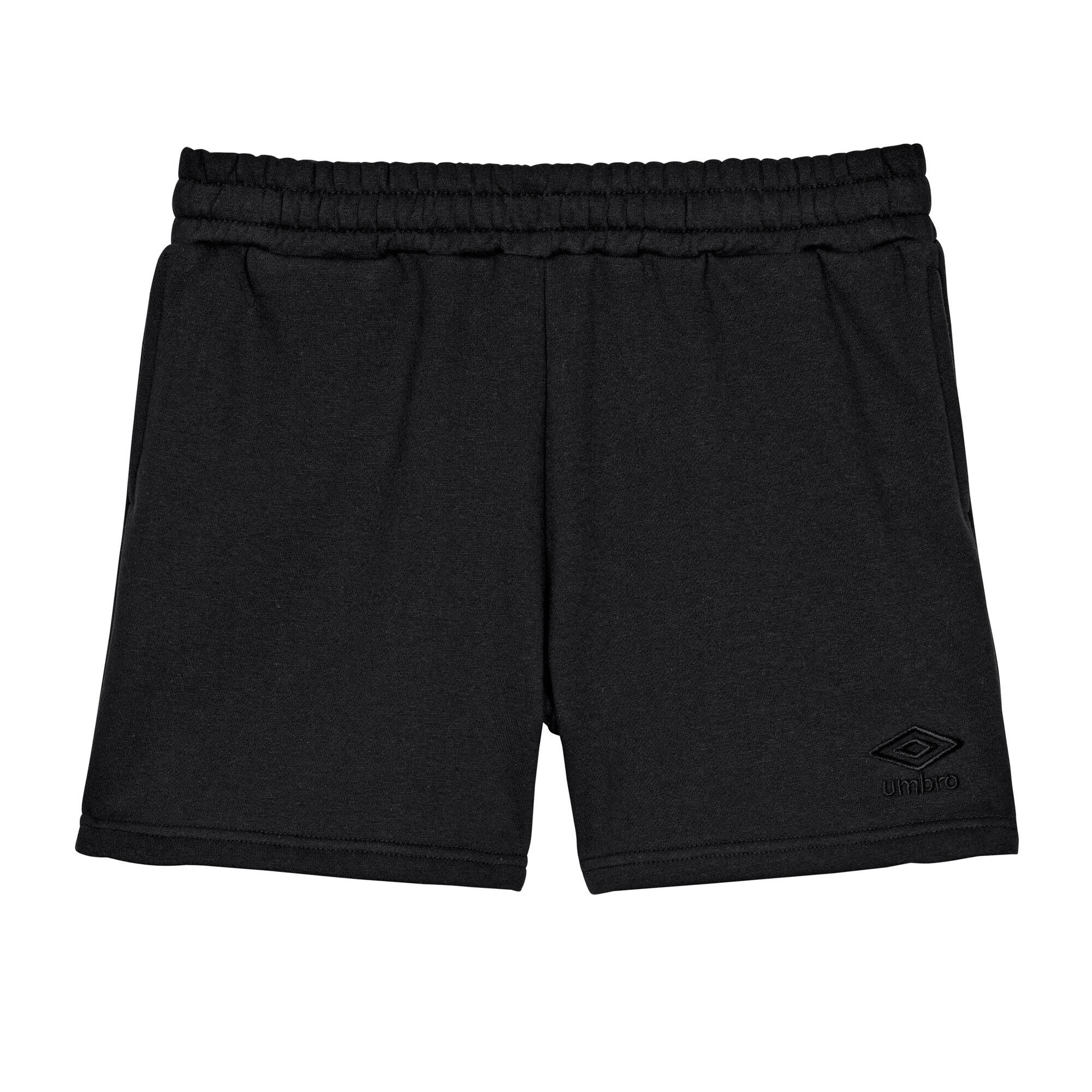 Womens Ladies Core Sweat Shorts Black