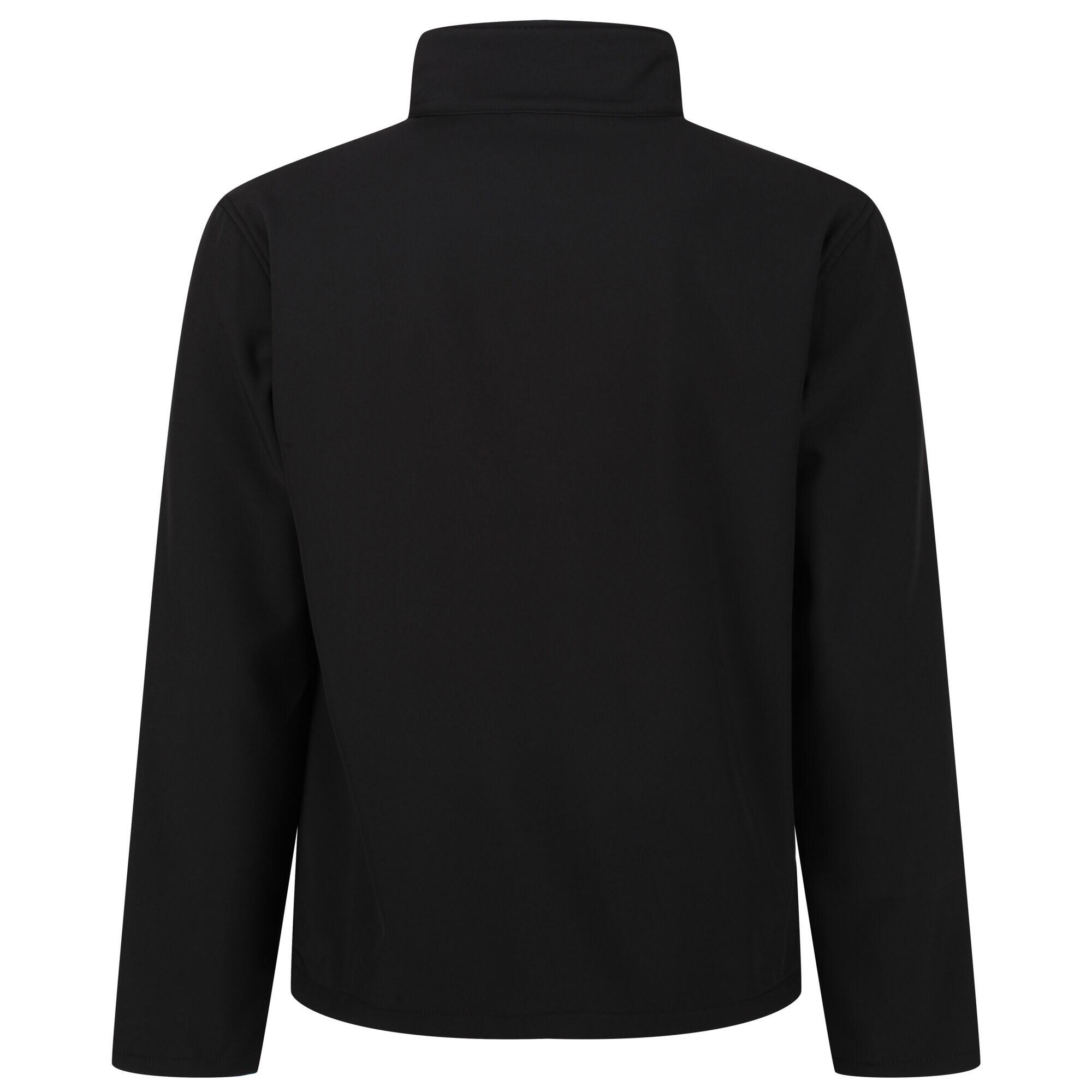 Reid Mens Softshell Wind Resistant Water Repellent Jacket (Black) 2/4