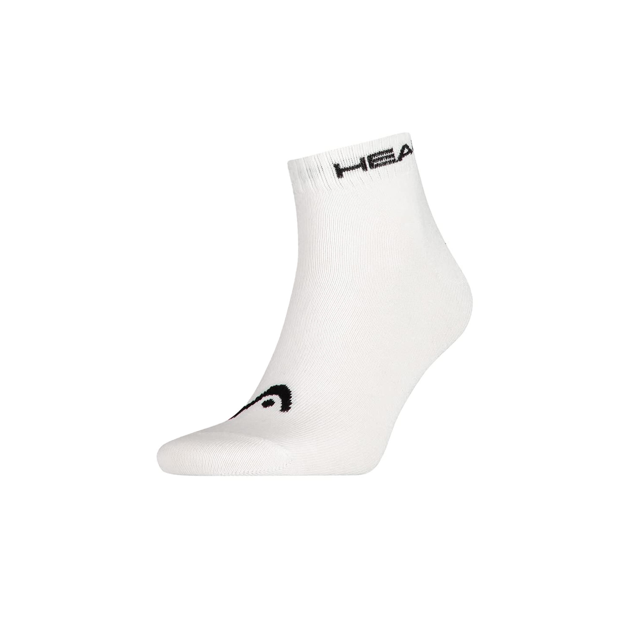 Men's QUARTER socks (White / Black)