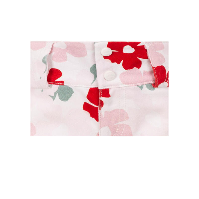 Meisjes Tangible Bloemen Shorts (Rood/Roze/Groen)