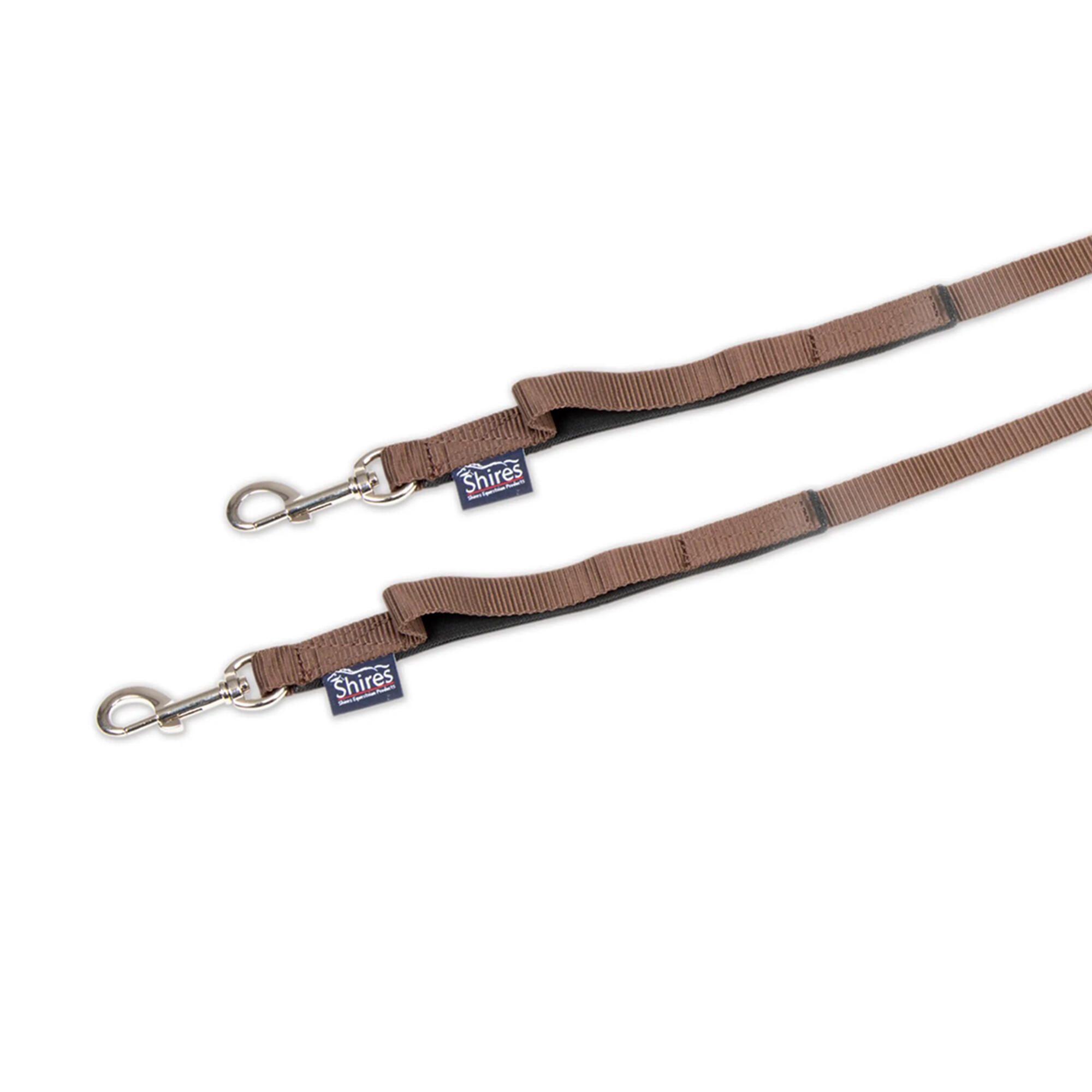 Nylon Web Horse Side Reins (Pack of 2) (Brown) 2/3