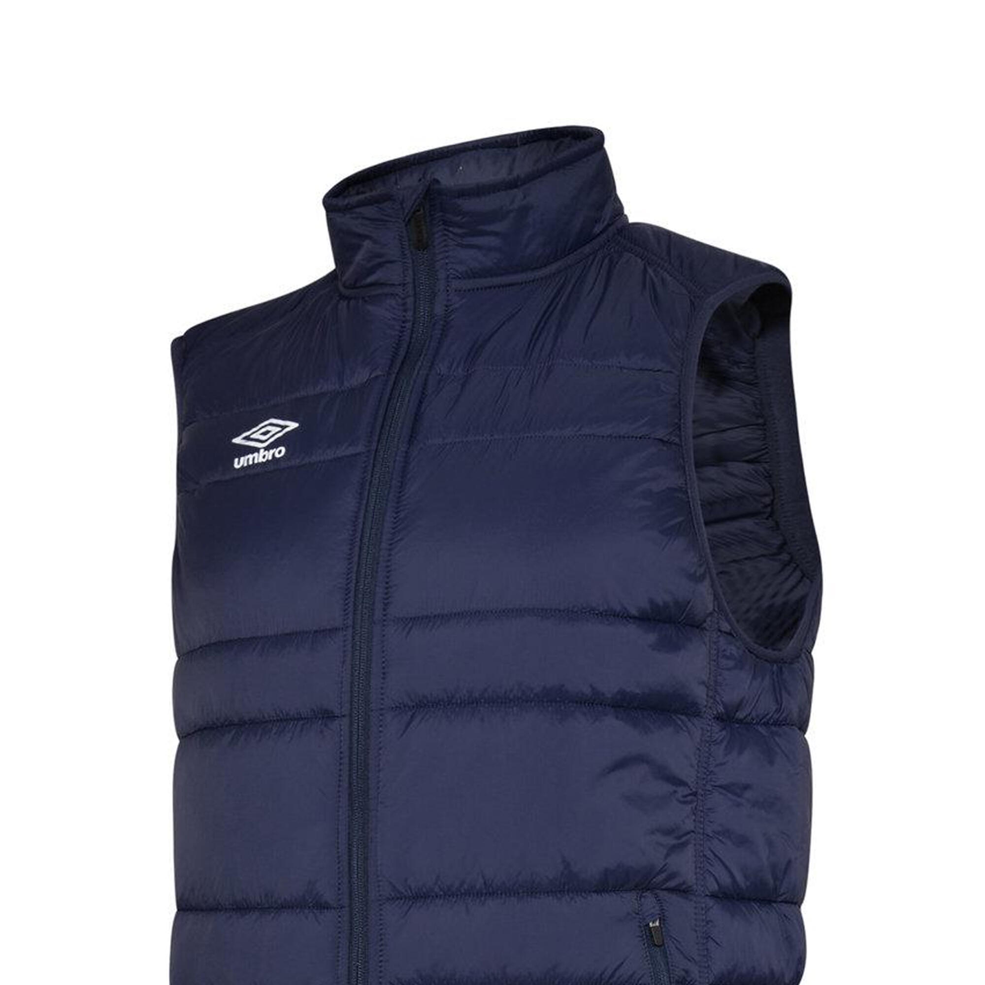 Mens Club Essential Gilet (Dark Navy/White) 3/3