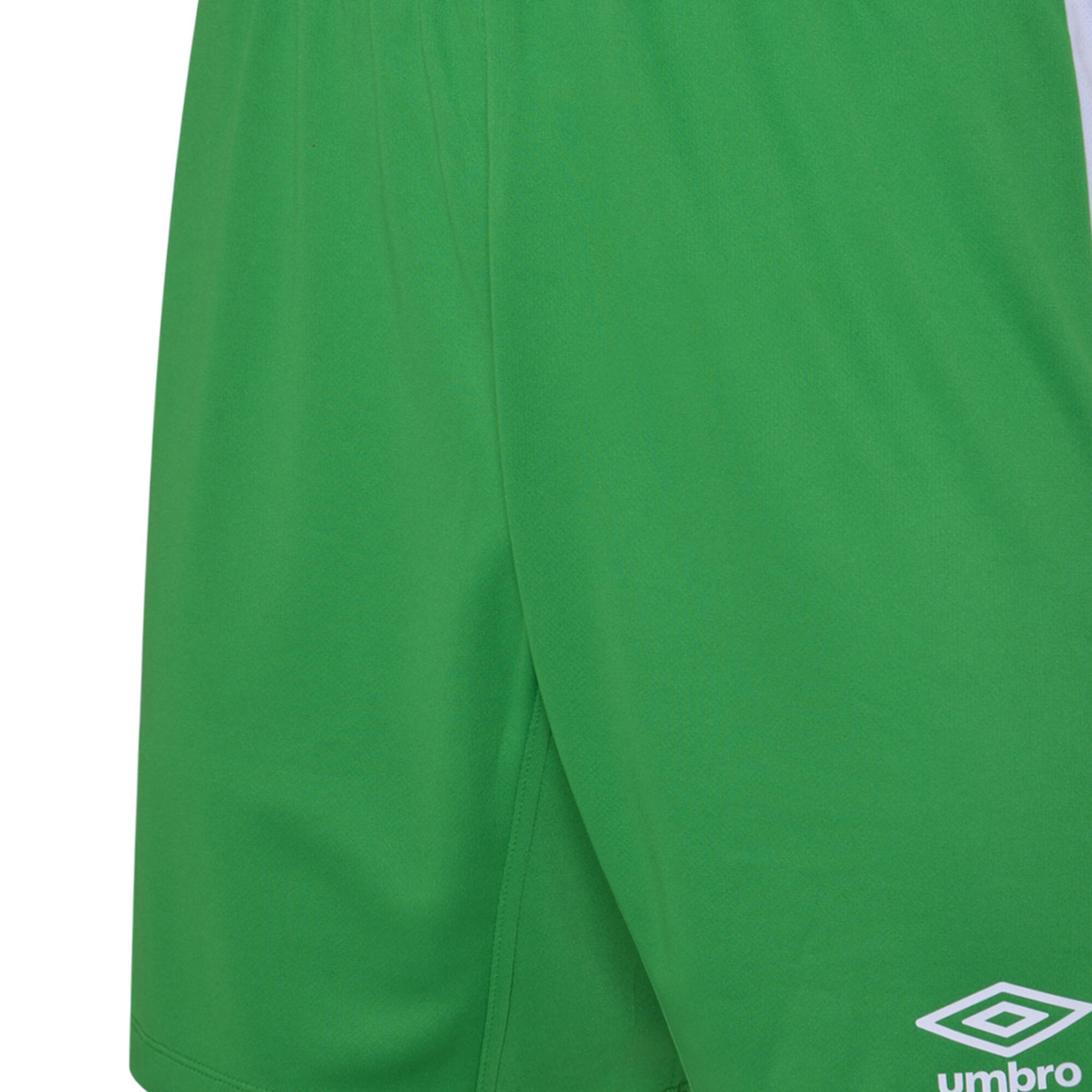 Childrens/Kids Vier Shorts (Emerald/White) 3/3