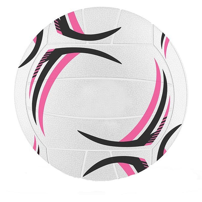 Ballon de netball THUNDER (Blanc / Rose / Noir)