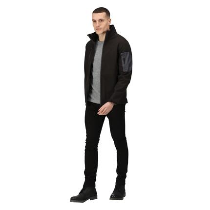 Standout Veste Softshell Imperméable À Col Montant ARCOLA Homme (Noir / Gris