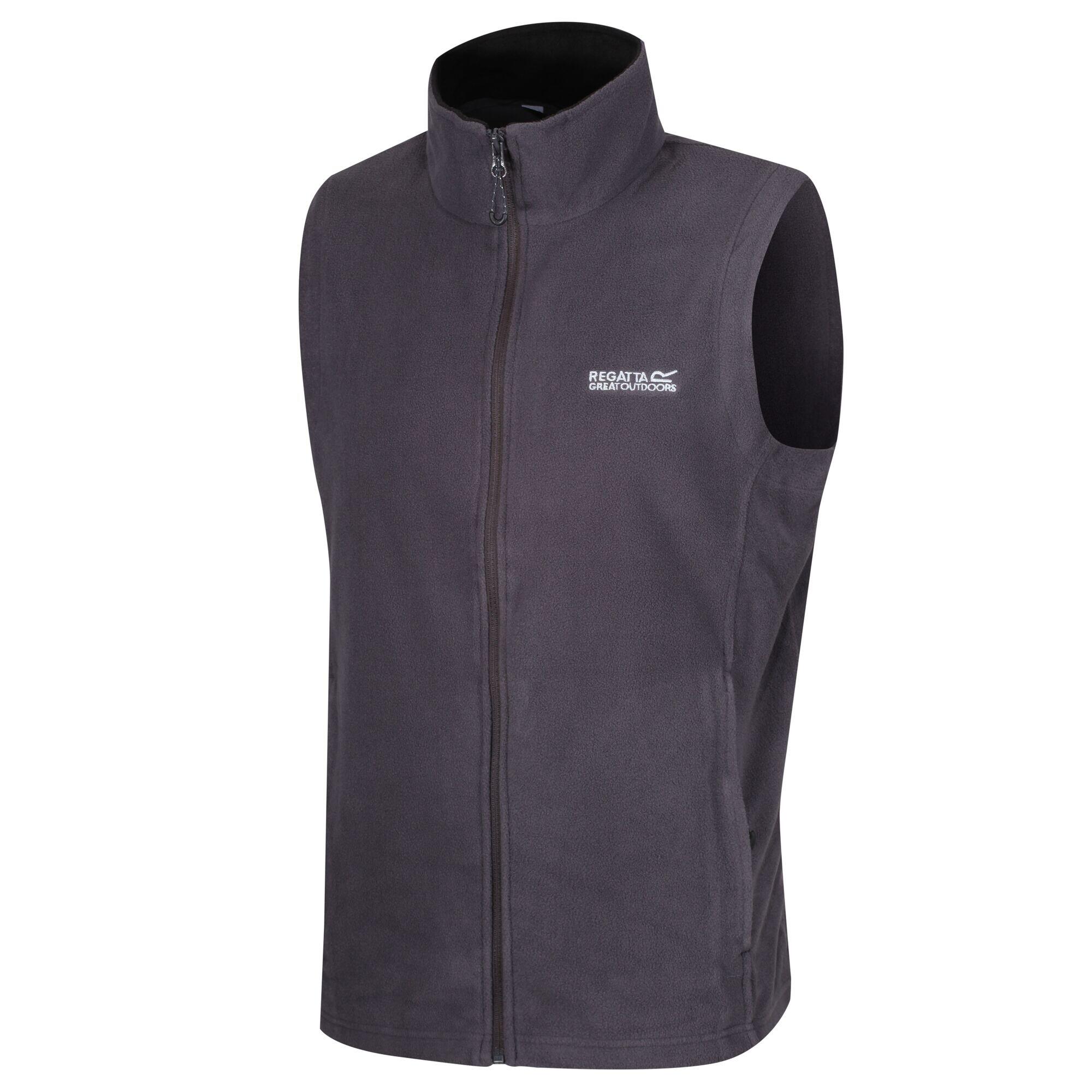 Reggatta  Geweldige Outdoor Heren Classic Tobias II Bodywarmer (Zwart met Grijs) 3/4