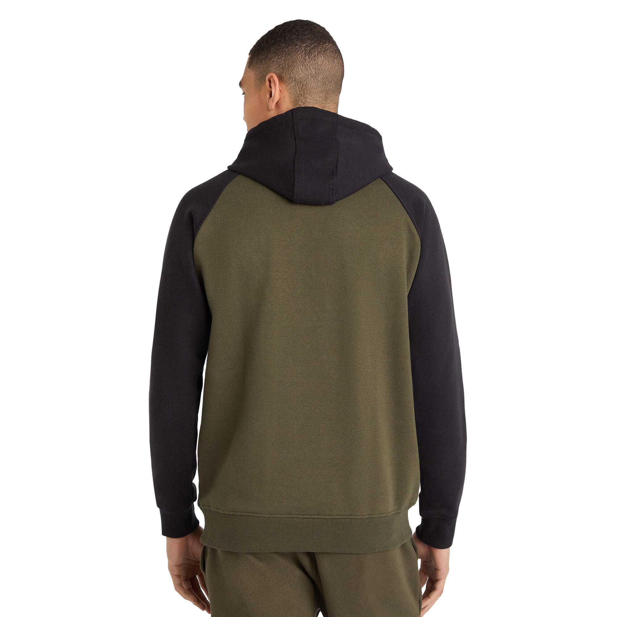 Mens Core Raglan Hoodie (Forest Night/Black) 4/4