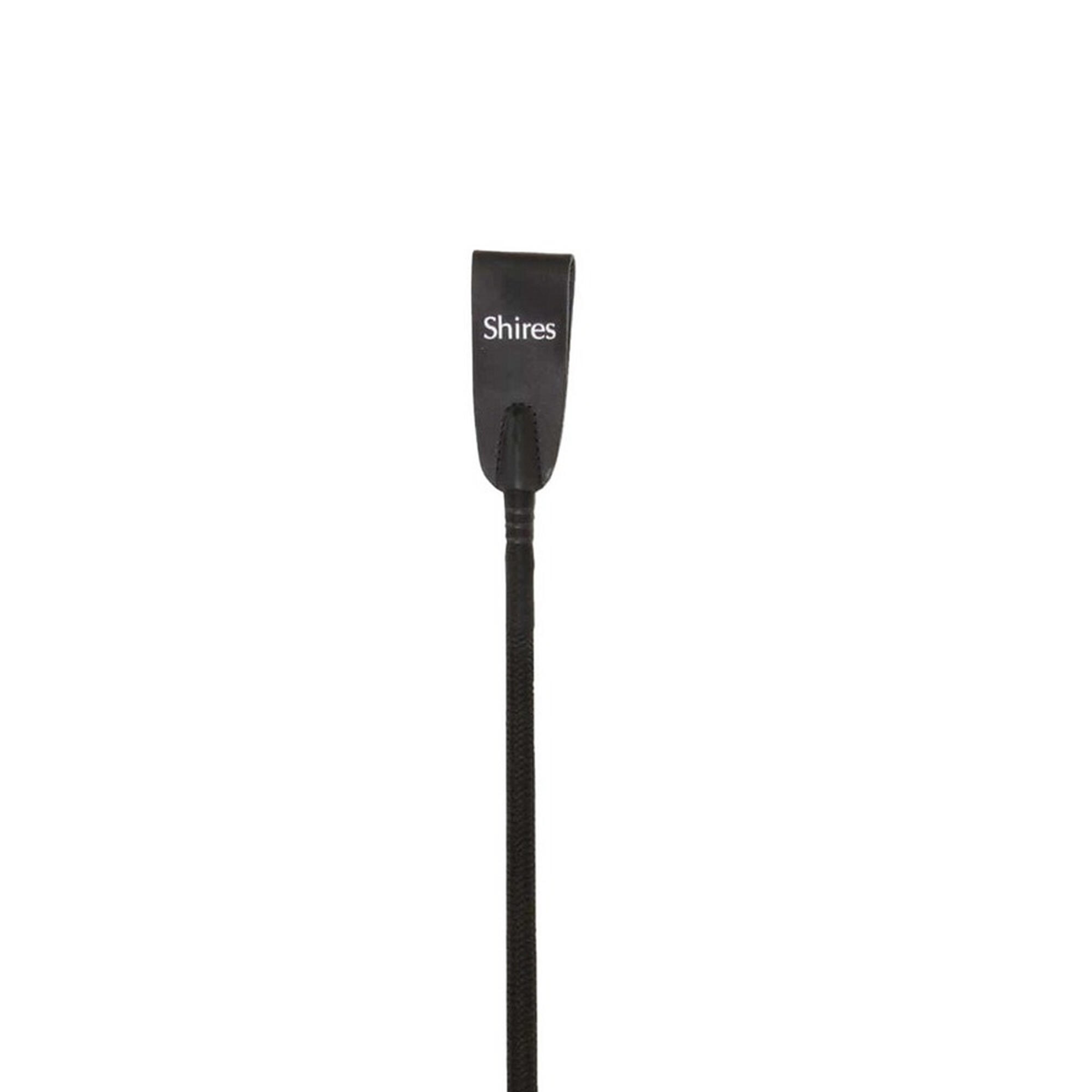 Zig Zag Pelle Frusta Da Equitazione Shires Nero 2/3