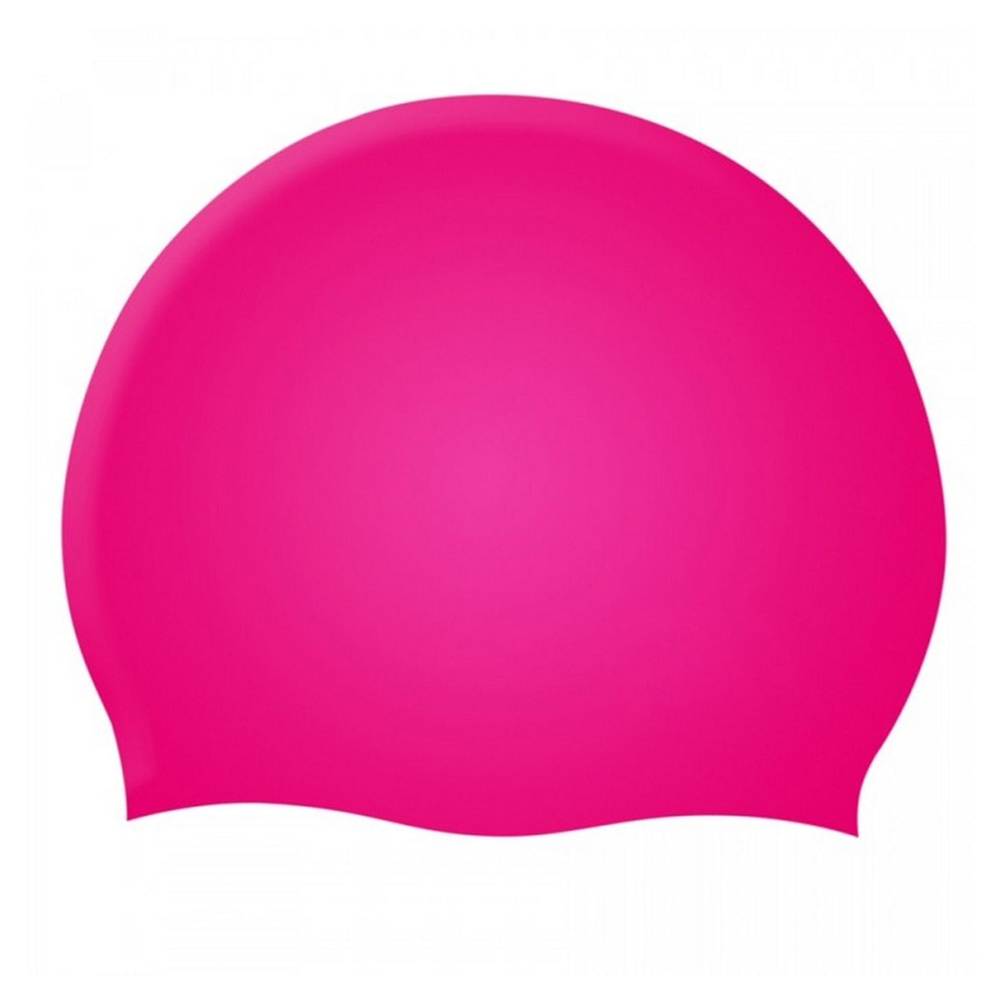 Childrens/Kids Silicone Swim Cap (Pink) 2/4