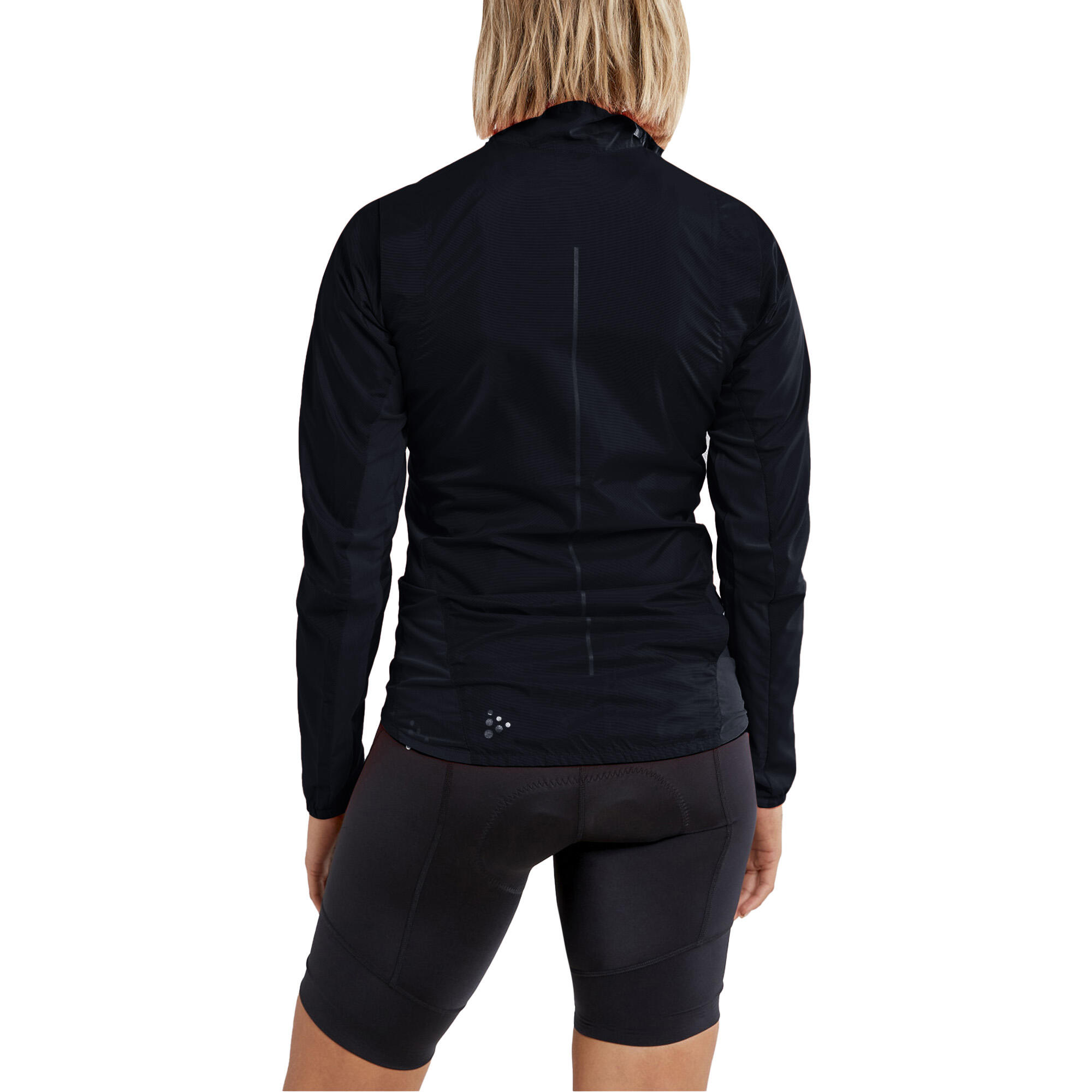 Womens/Ladies Essence Windproof Cycling Jacket (Black) 2/3