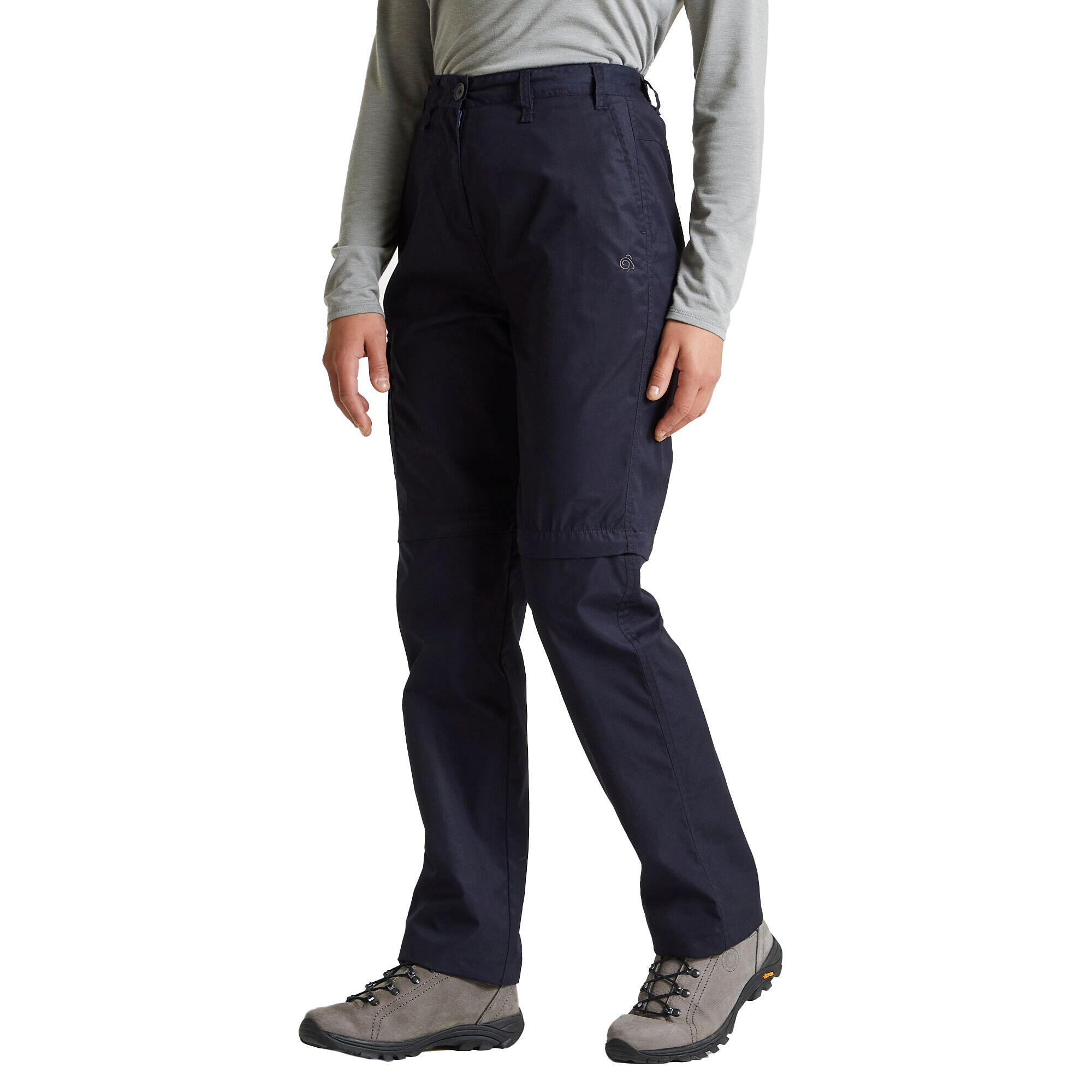 Womens/Ladies Expert Kiwi Convertible Trousers (Dark Navy) 3/4