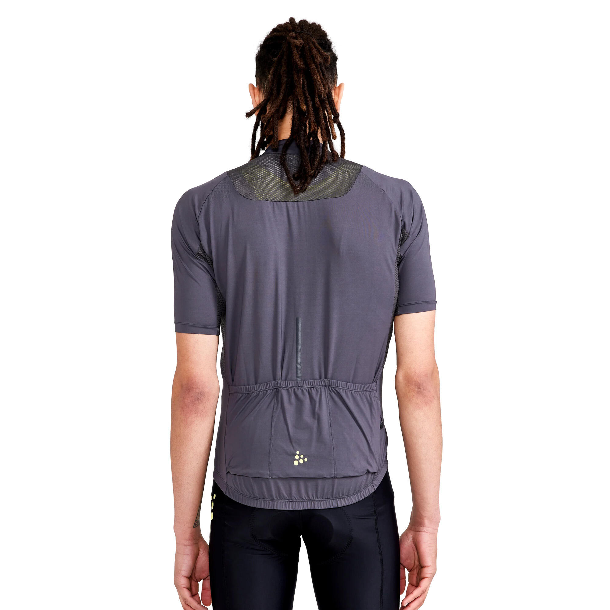 Mens ADV Endur Cycling Jersey (Granite) 2/3