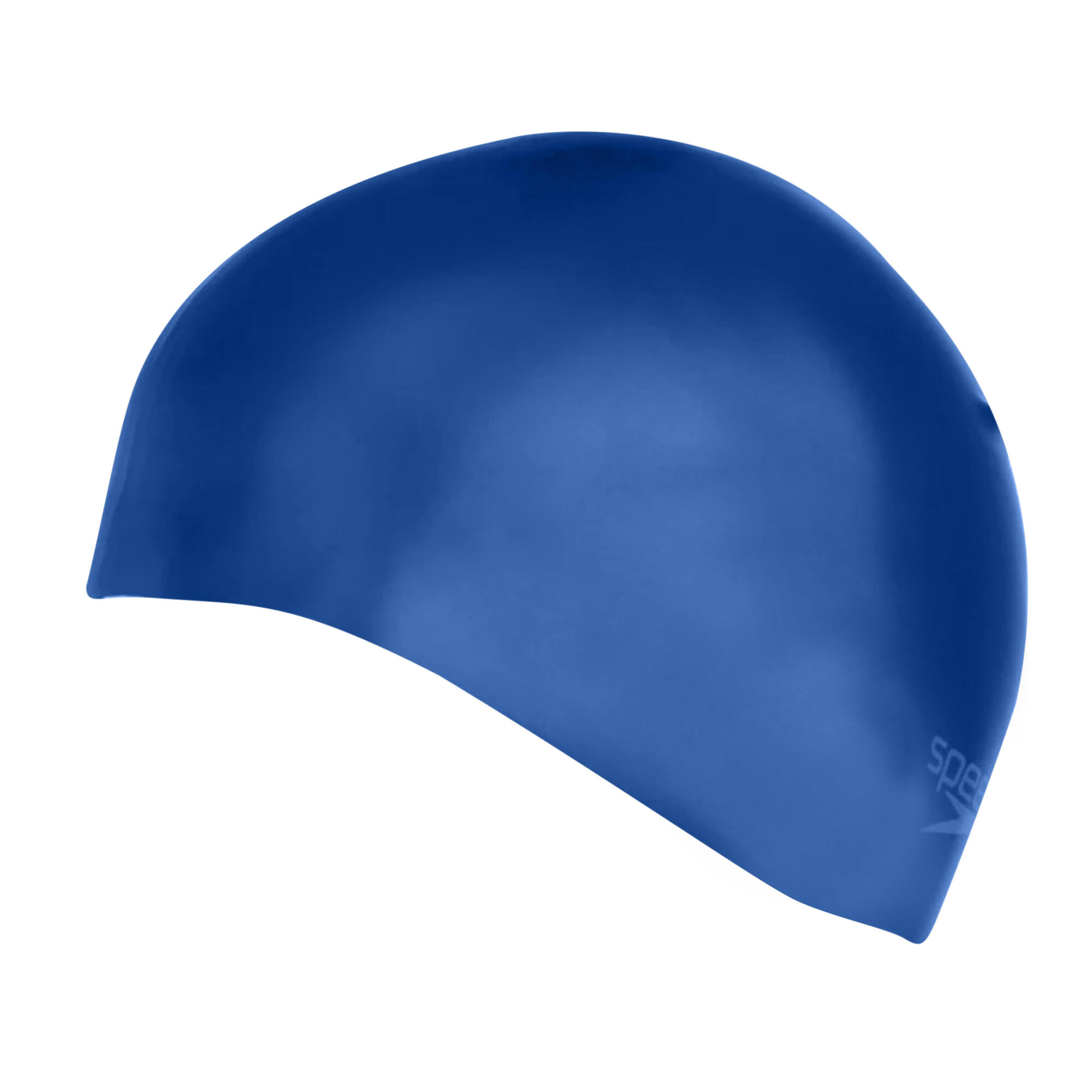 Childrens/Kids Silicone Swim Cap (Blue) 3/4