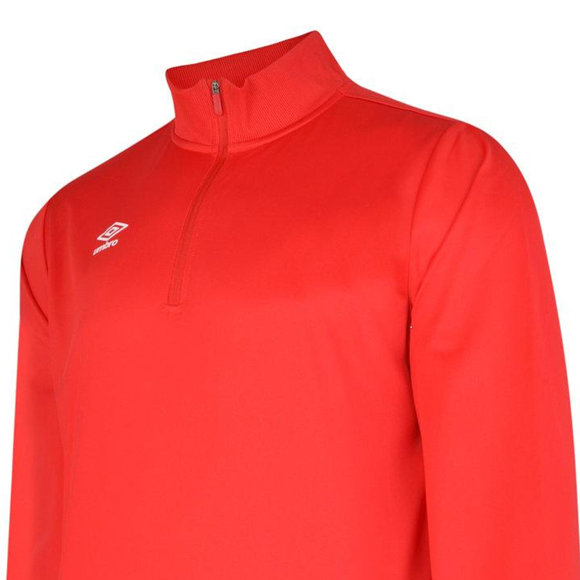 Felpa Mezza Cerniera Bambini Umbro Club Essential Vermiglio 3/3