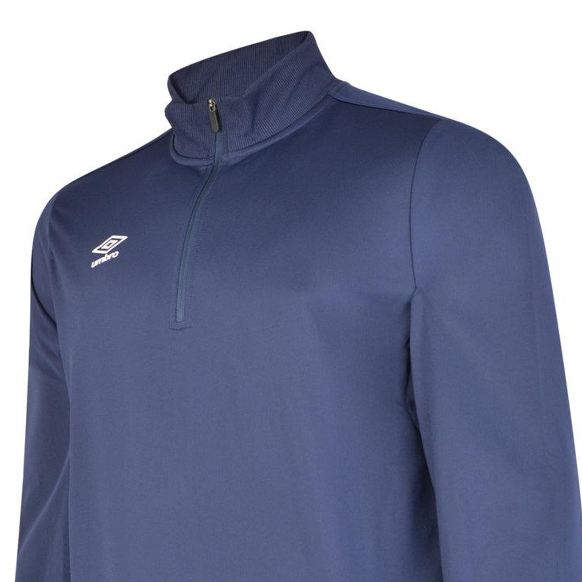 Felpa Mezza Cerniera Bambini Umbro Club Essential Blu Navy Scuro 3/3