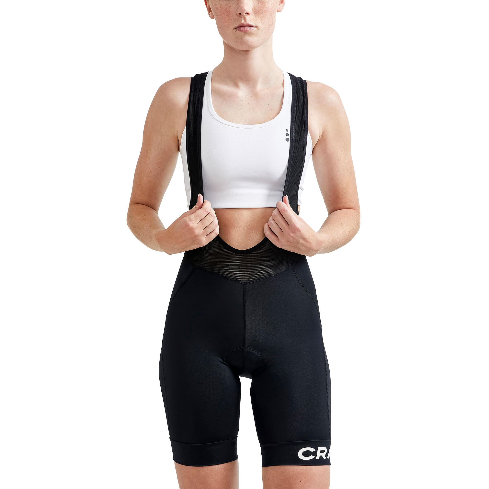 Womens/Ladies Core Endur Cycling Bib Shorts (Black) 3/3