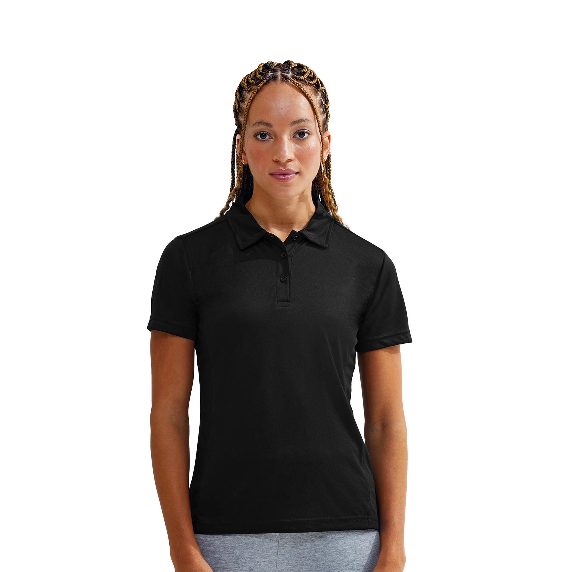 Tri Dri Polo Sport Femme (Noir) 3/3