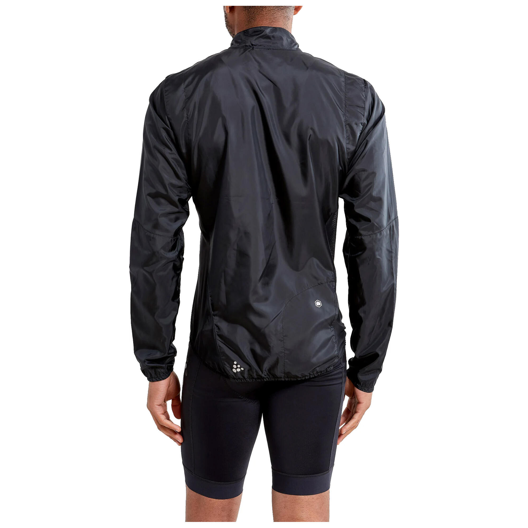 Mens Essence Windproof Cycling Jacket (Black) 2/4