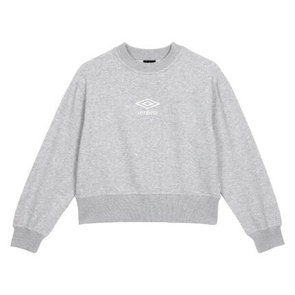 Sweat CORE Femme (Gris Chiné / Blanc)