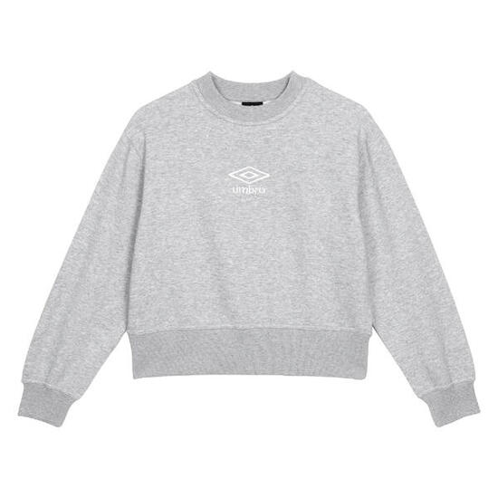 Sweat CORE Femme (Gris Chiné / Blanc)