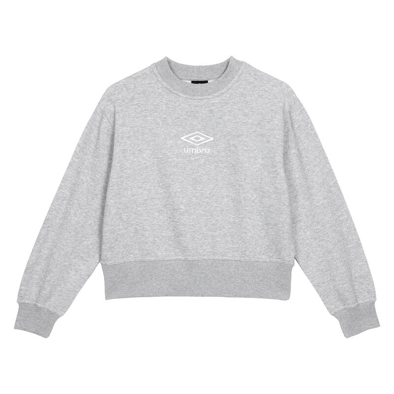 Sweat CORE Femme (Gris chiné / Blanc)