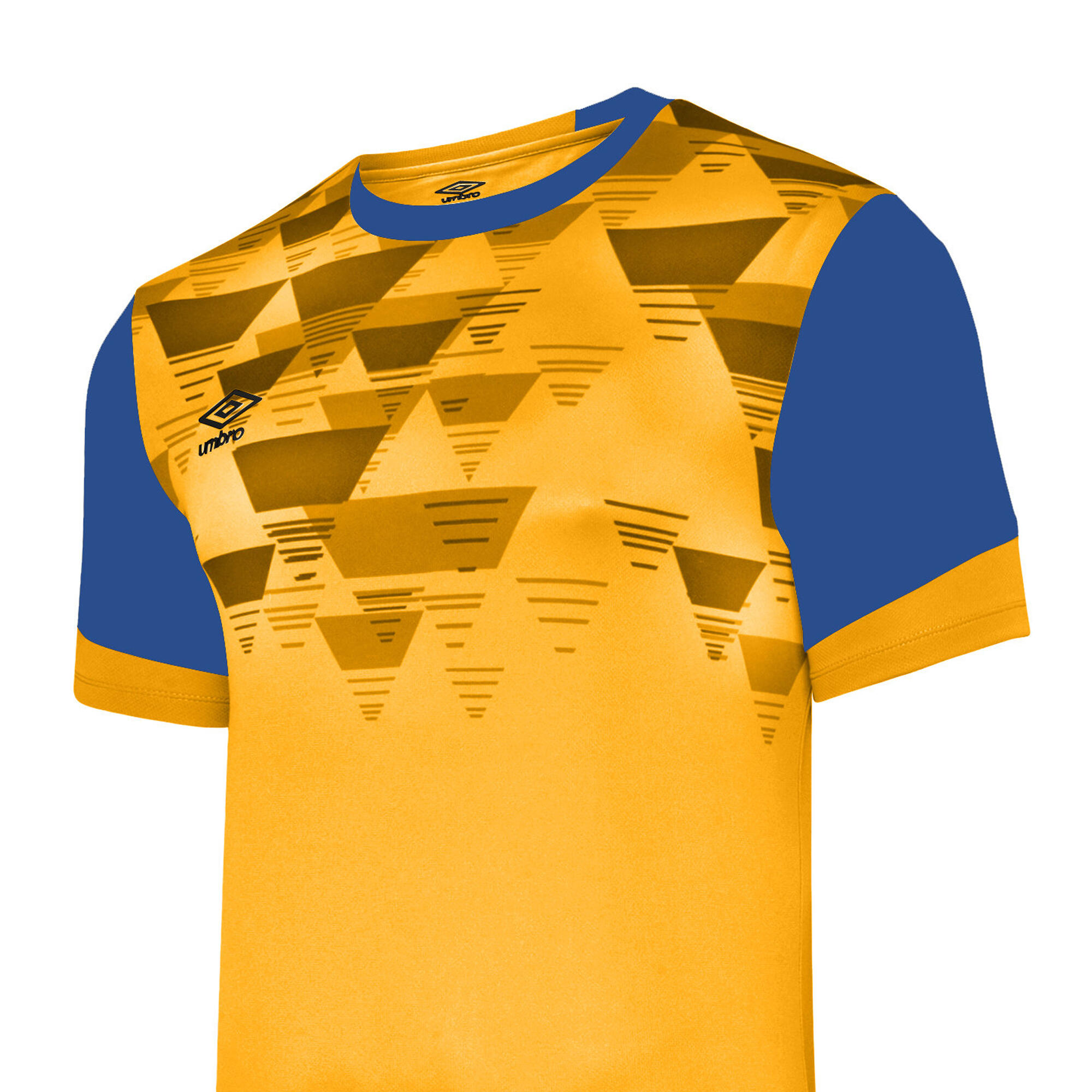 "Vier" Trikot für Kinder Gelb/Königsblau 4/4