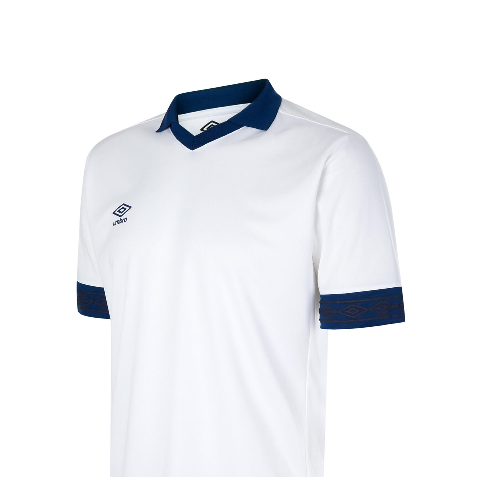 Childrens/Kids Tempest ShortSleeved Jersey (White/Navy) 3/3