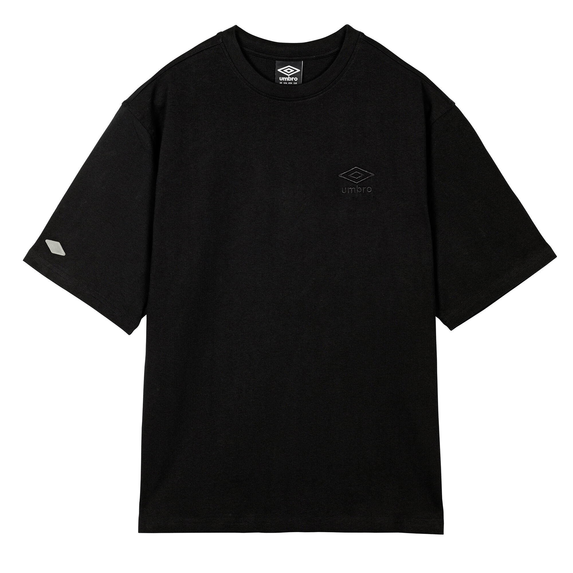 Mens Oversized Sports TShirt (Black) 1/4
