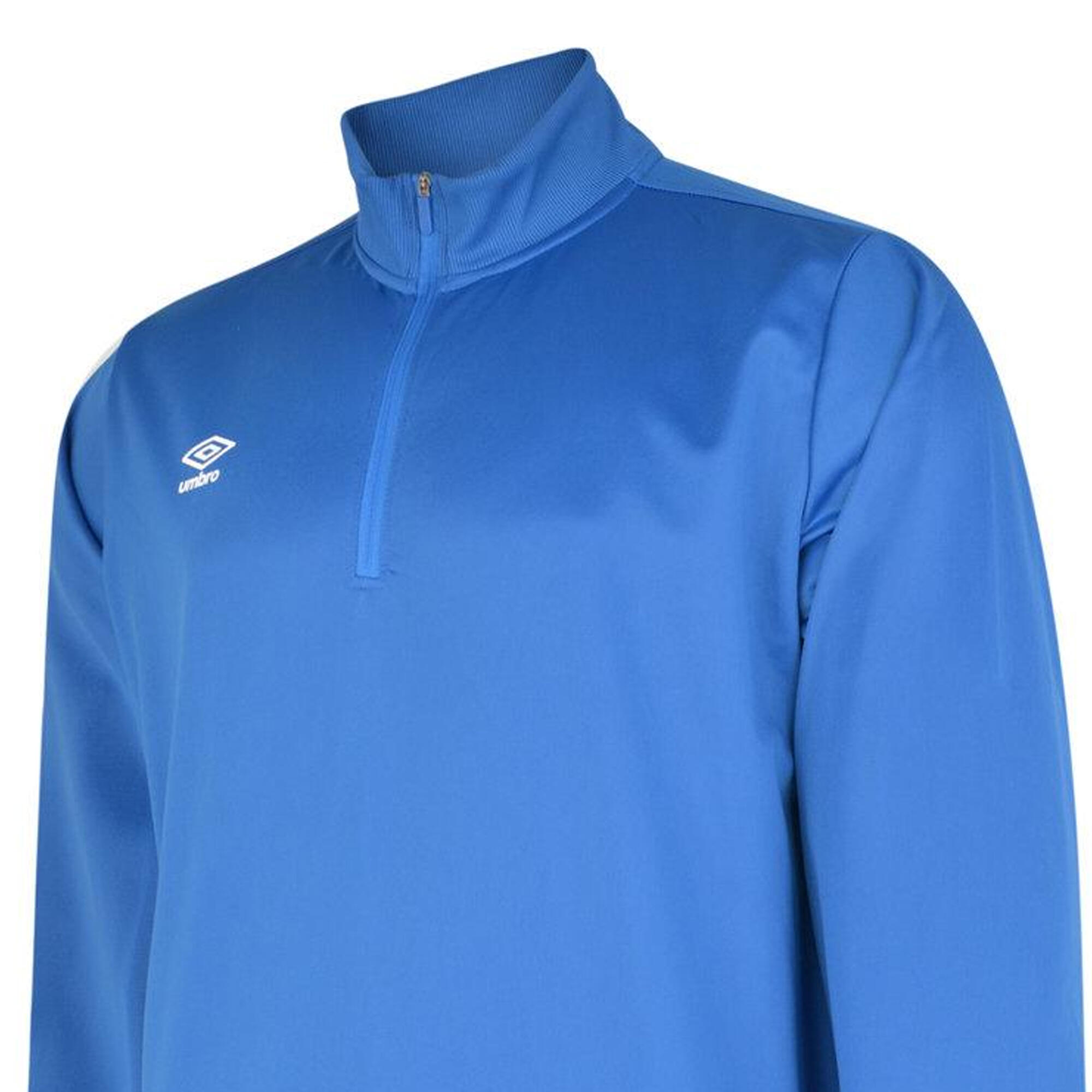 Felpa Mezza Cerniera Bambini Umbro Club Essential Blu Reale 3/3