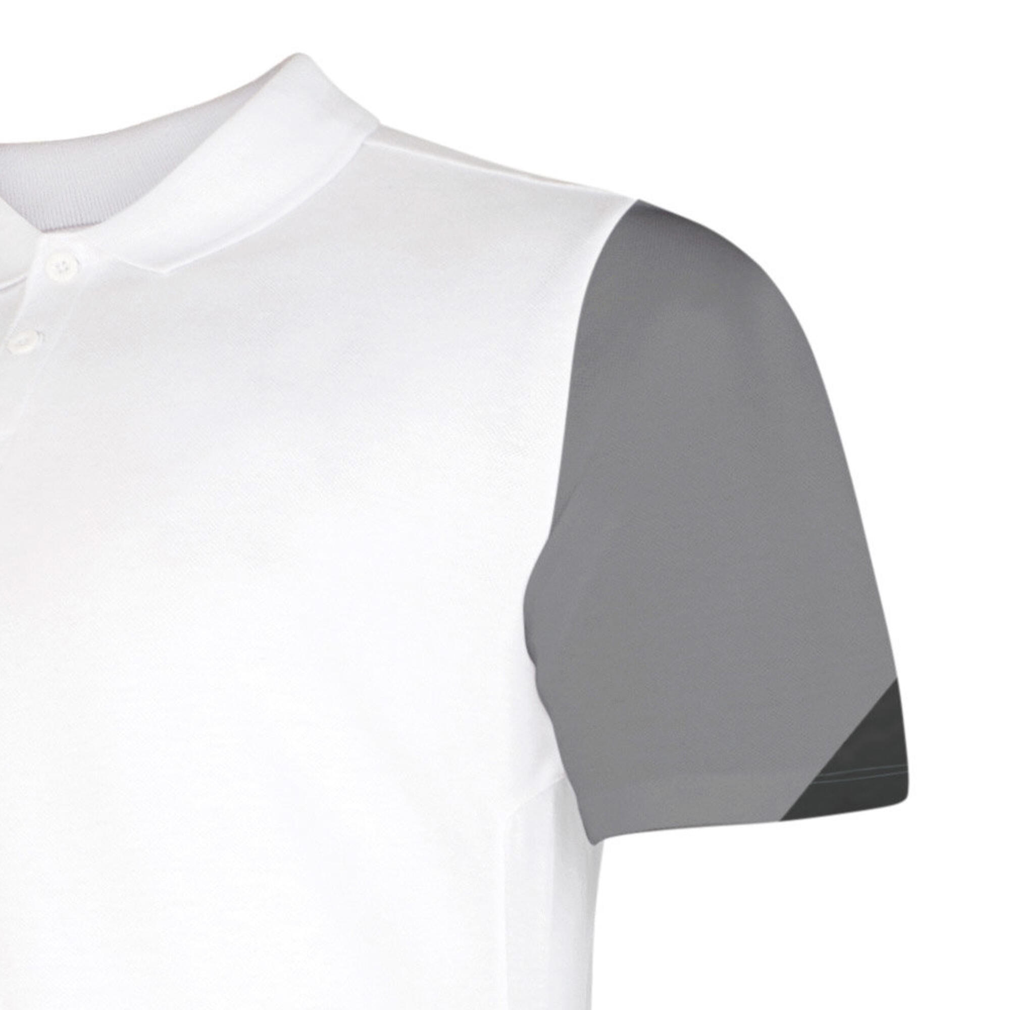 Maglietta Polo Allenamento Uomo Umbro Total Bianco Titanio Nero 2/3