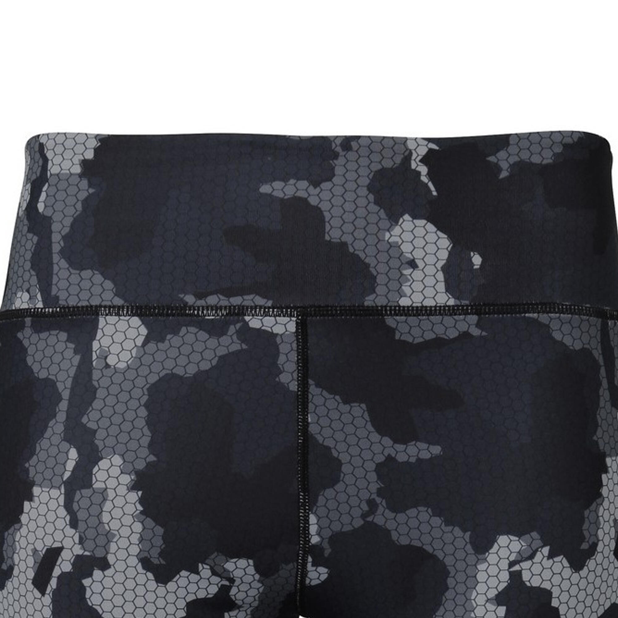 Tri Dri Womens/Ladies Performance Hexoflage Leggings (Camo Charcoal) 3/3