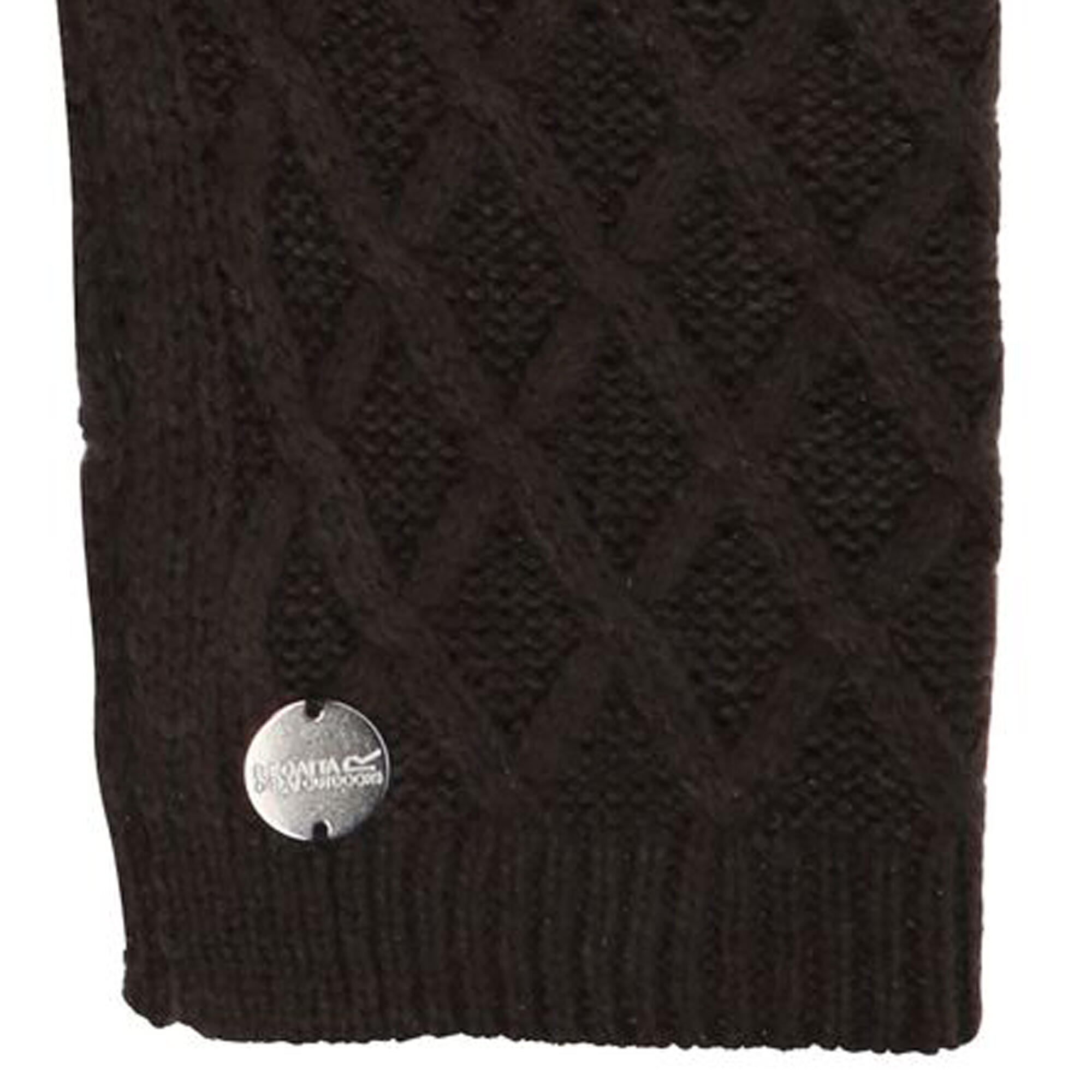 Womens/Ladies Multimix IV Knitted Winter Scarf (Black) 3/4