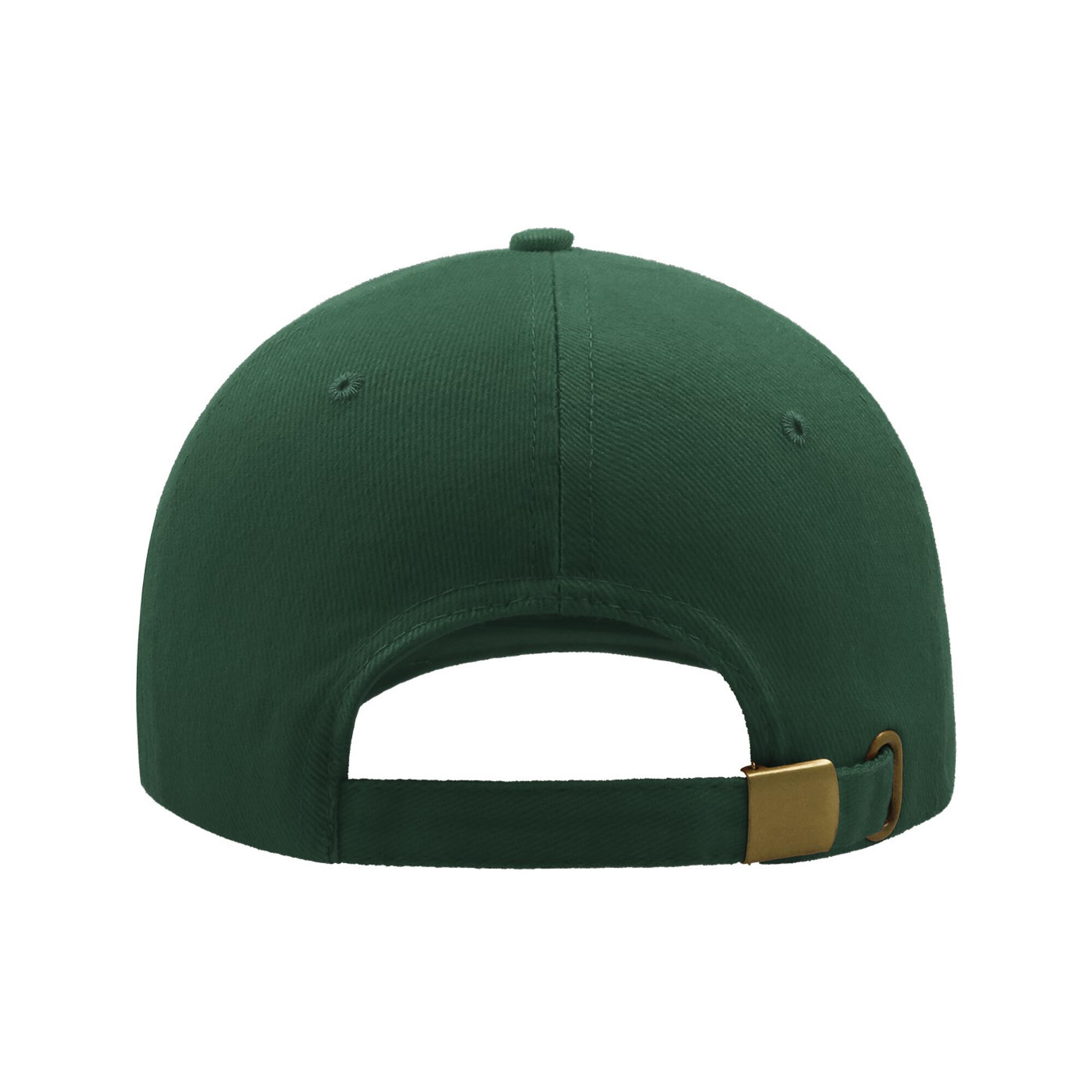 Liberty Six Buckle Brushed Cotton 6 Panel Cap (Green) 2/3