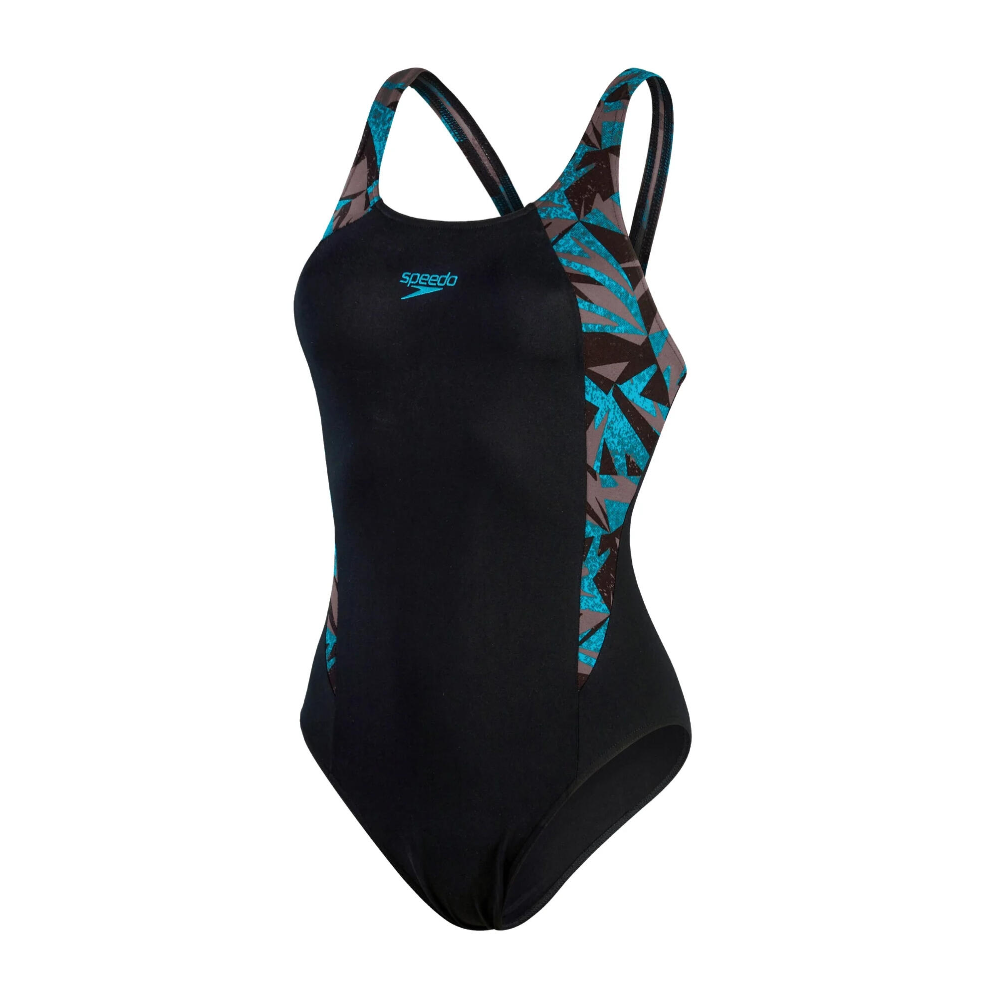 SPEEDO Costume Da Bagno Intero Splice Donna Speedo Hyperboom Nero Blu